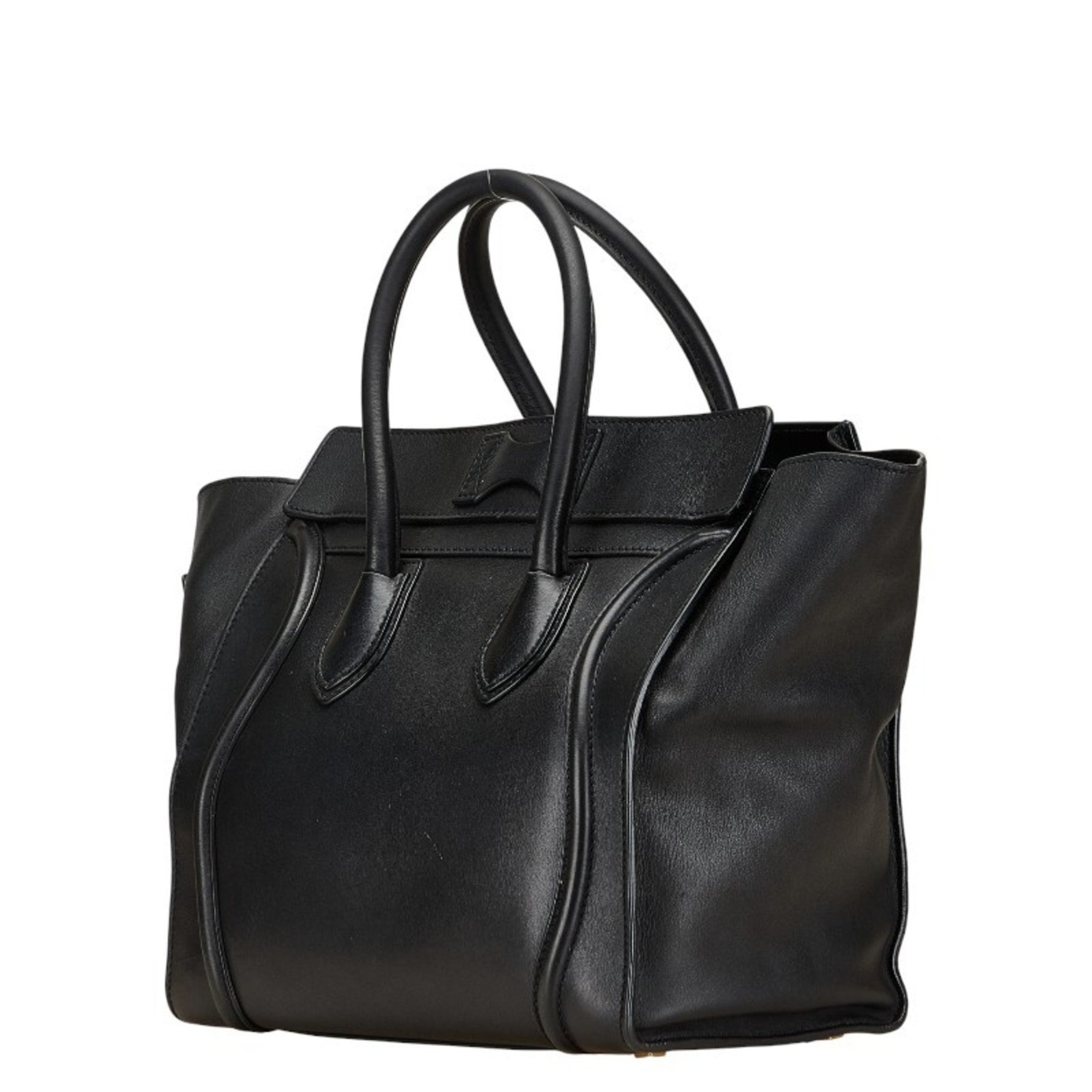 Celine Luggage Mini Shopper Handbag in Leather