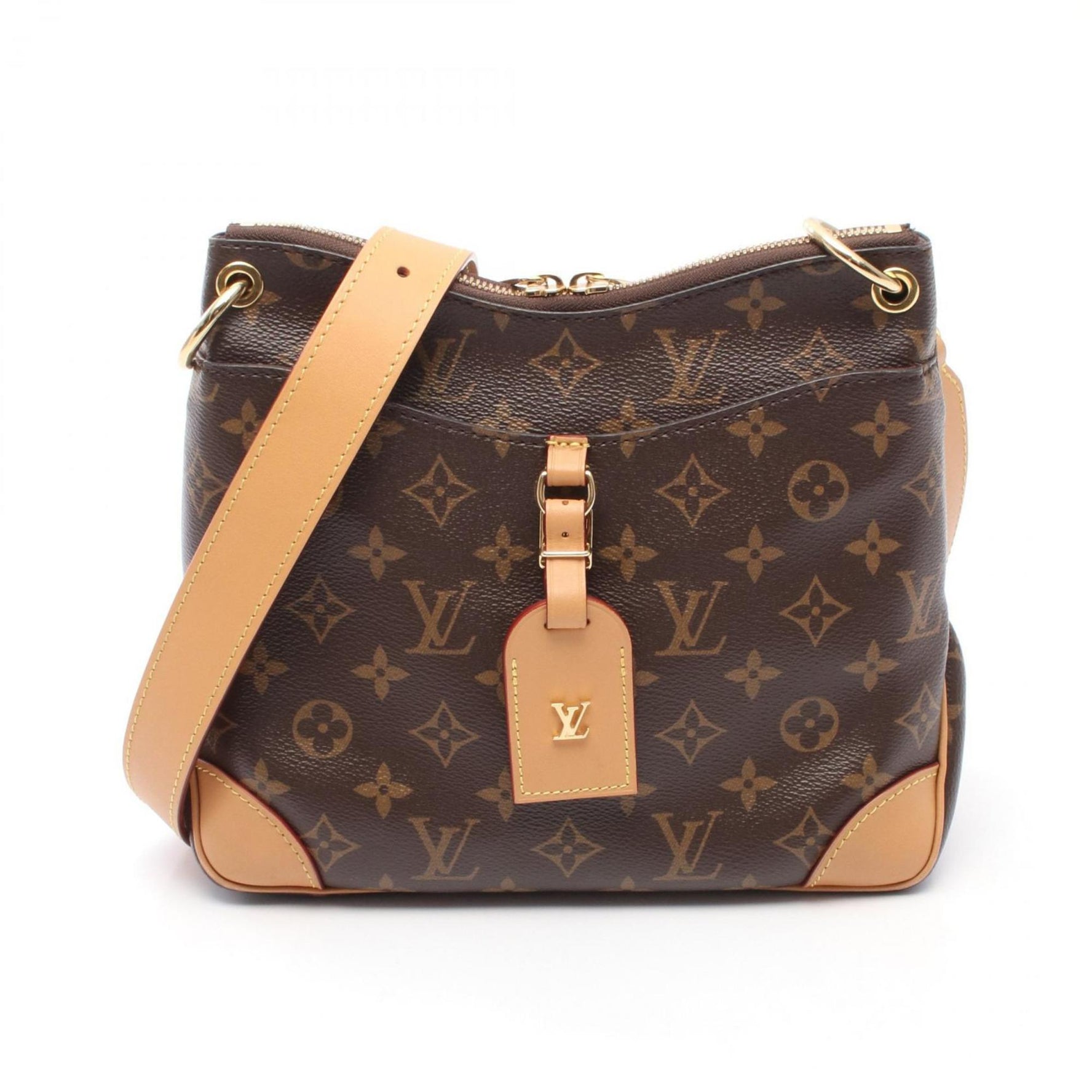 Louis Vuitton Odeon NM PM Shoulder Bag in Coated Canvas and Leather with Monogram Design