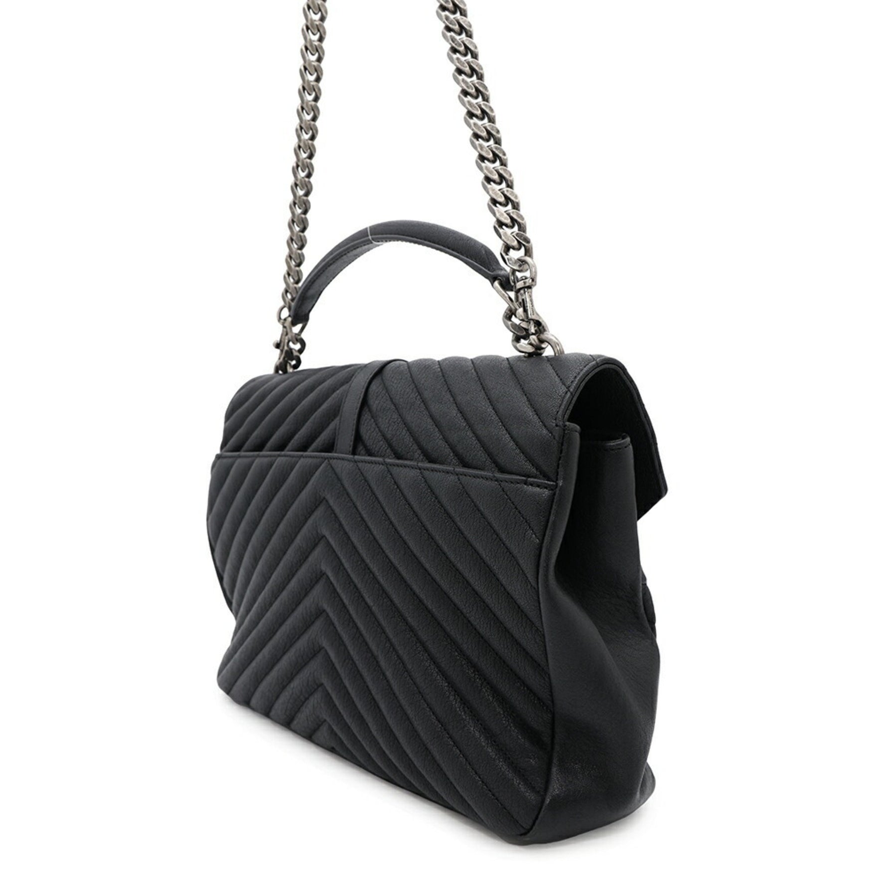 Saint Laurent Handbag College Leather Chain Shoulder