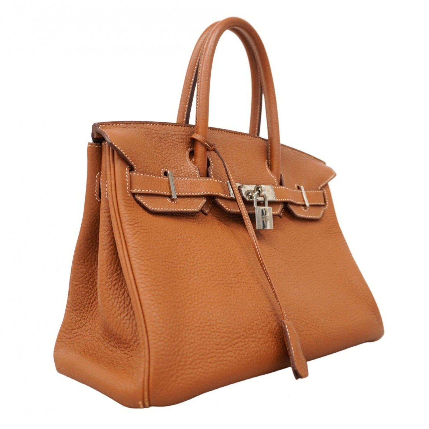 Hermes Birkin 30 Togo Gold Handbag (N Stamp) for Women