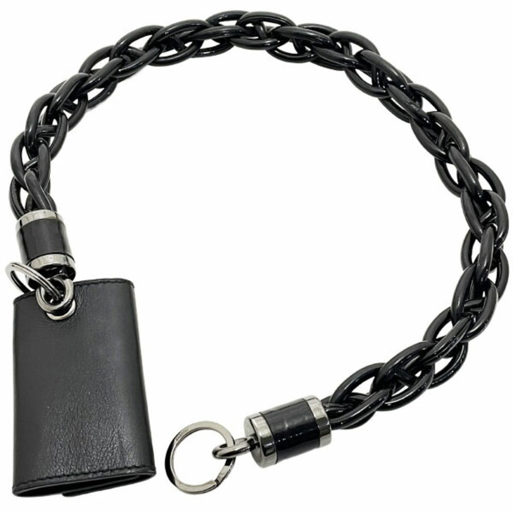 Gucci keychain chain charm enamel key ring bag