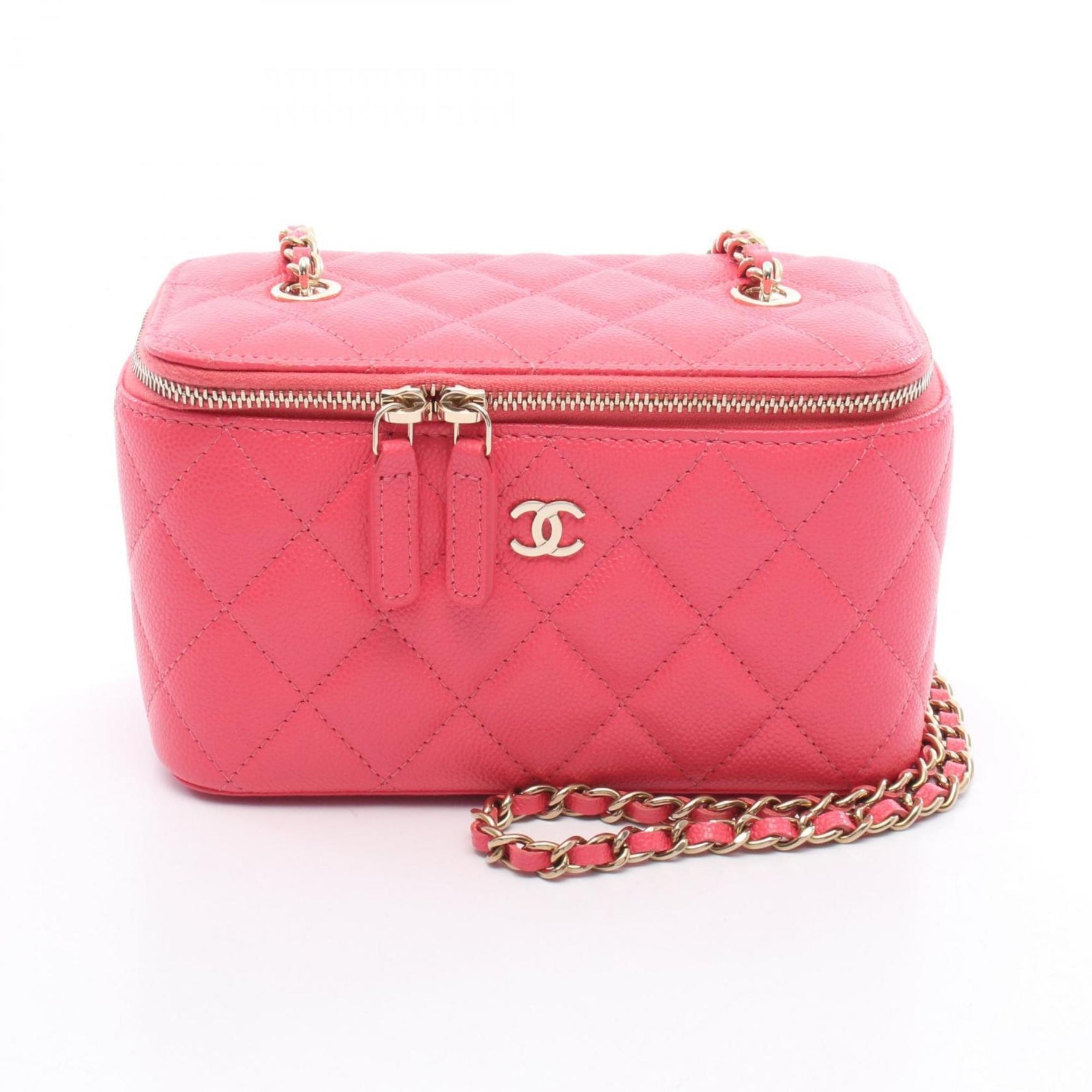 CHANEL Matelasse Vanity Shoulder Bag in Calfskin Leather