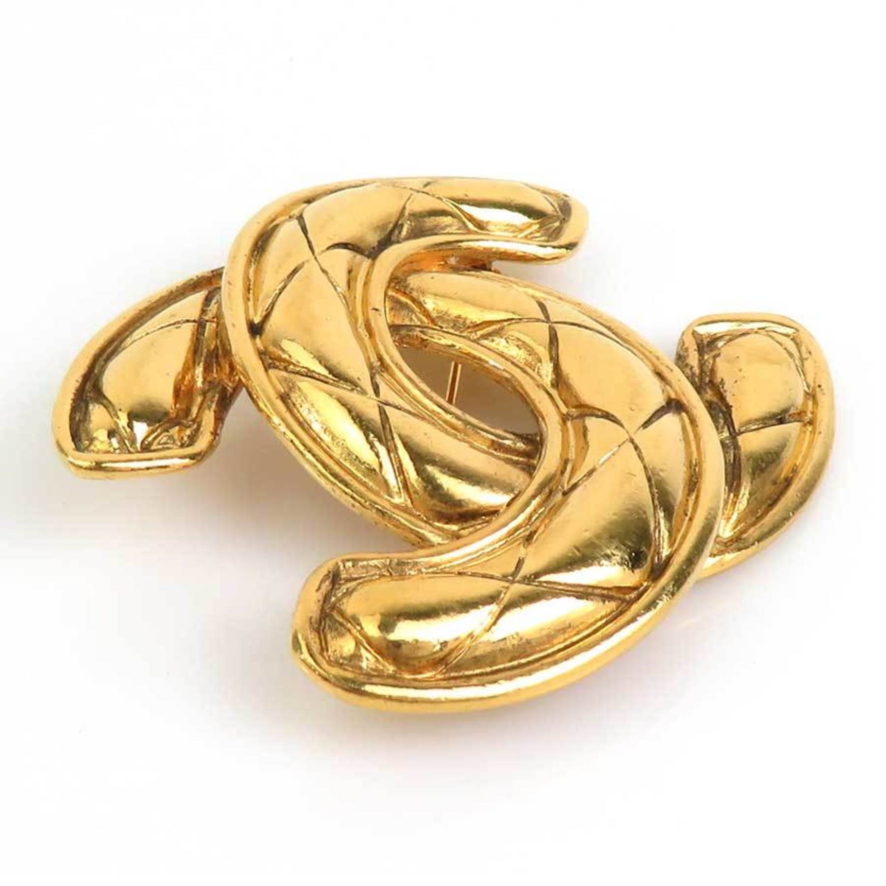 CHANEL Brooch Coco Mark Metal