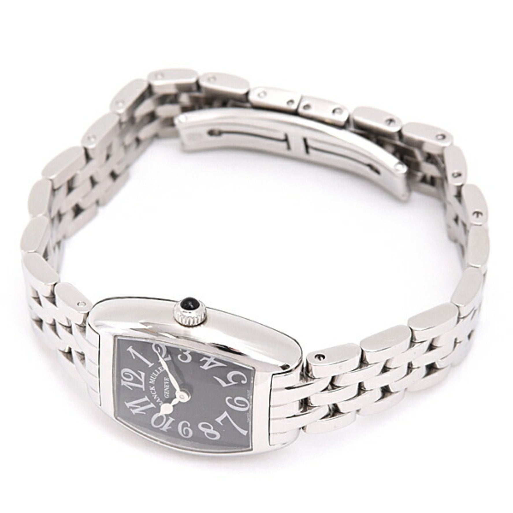 Franck Muller Women's Watch Tono Curvex Intermediate Black Dial Battery Operated Stainless Steel SS FRANCK MULLER 2252