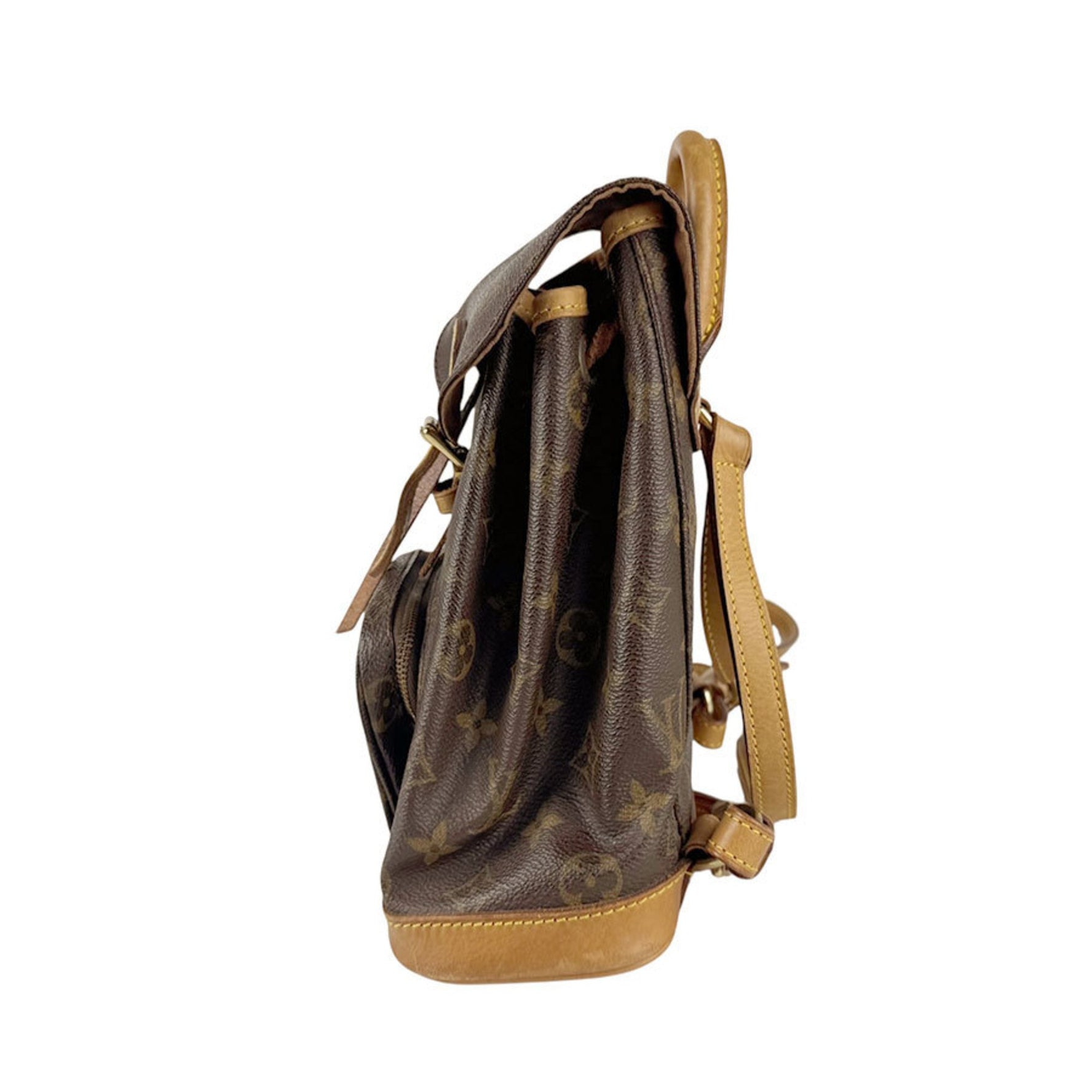 Louis Vuitton Monogram Mini Montsouris Backpack in Canvas, Brown and Gold