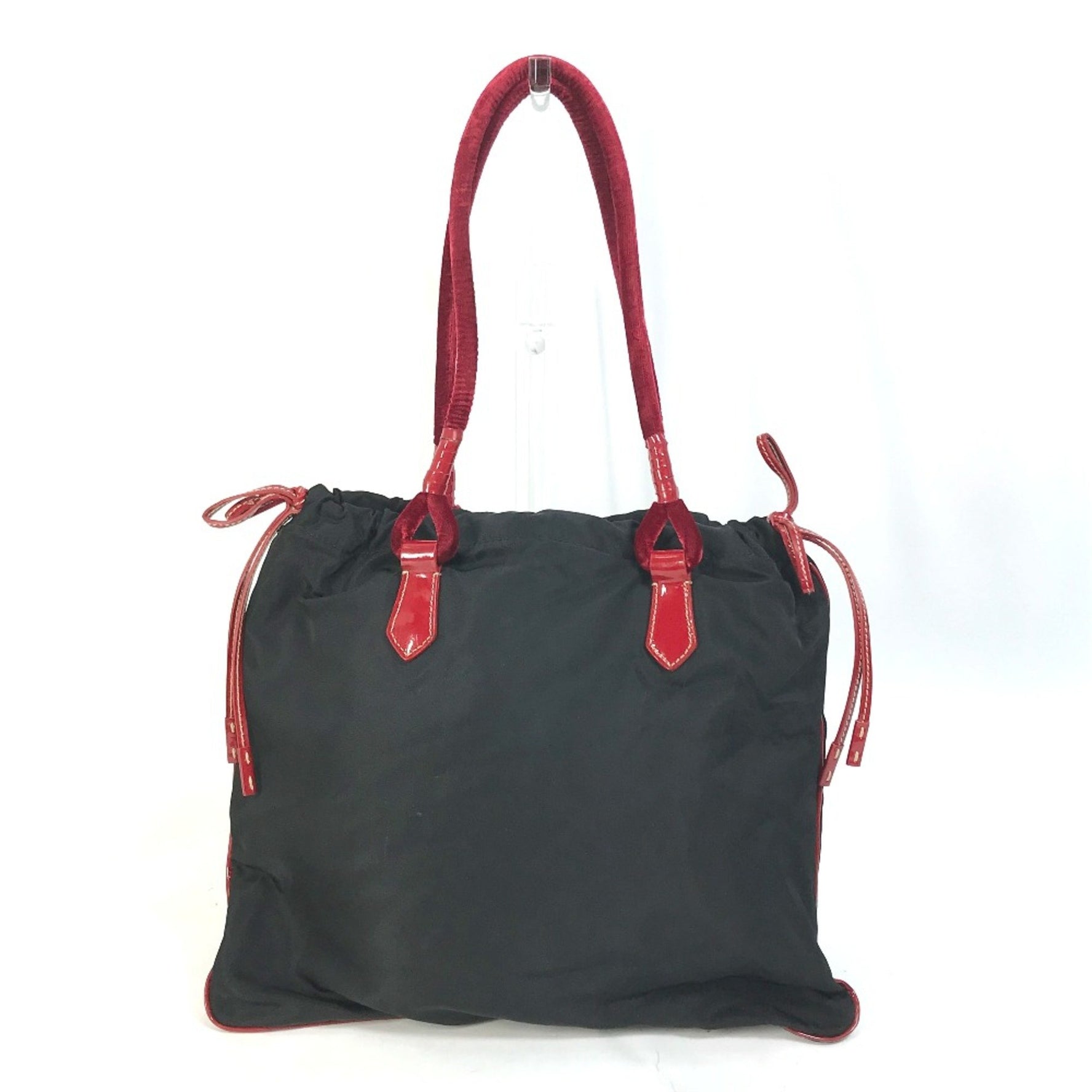 PRADA Bicolor Tote Bag Shoulder Bag Shoulder bag Hand Bag Red