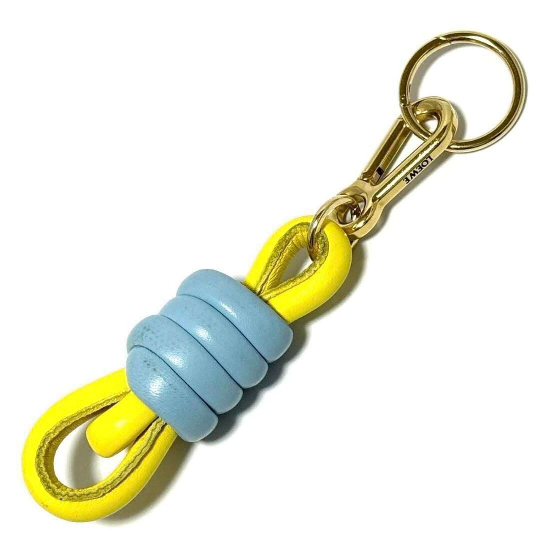 LOEWE Bag Charm Knot Leather Key Ring Holder