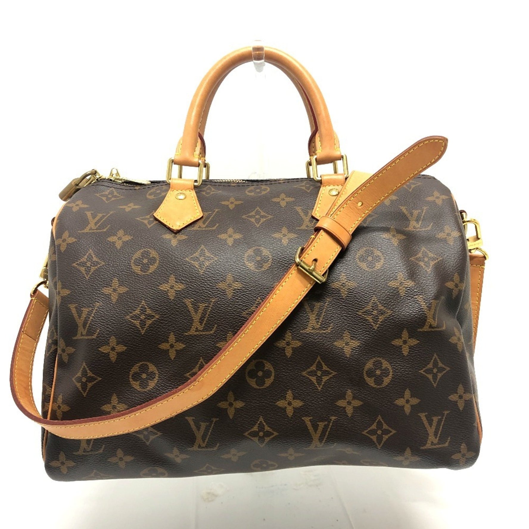 Louis Vuitton Speedy Bandouliere 30 Bag Shoulder Boston Monogram Canvas