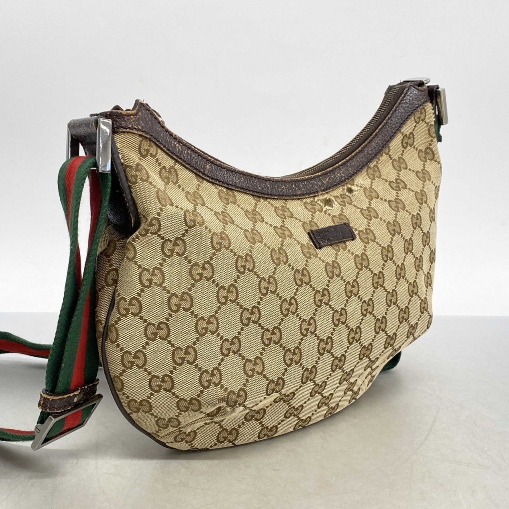 Gucci GG Canvas Sherry Line Shoulder Bag