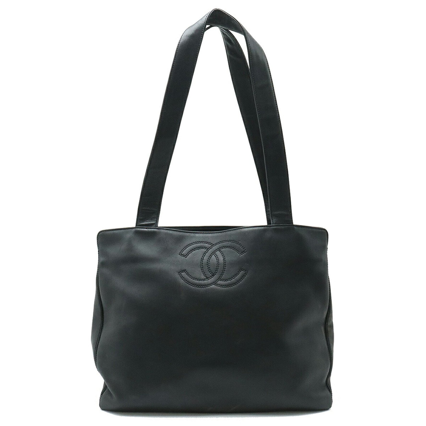 CHANEL Cocomark Tote Bag Shoulder Leather