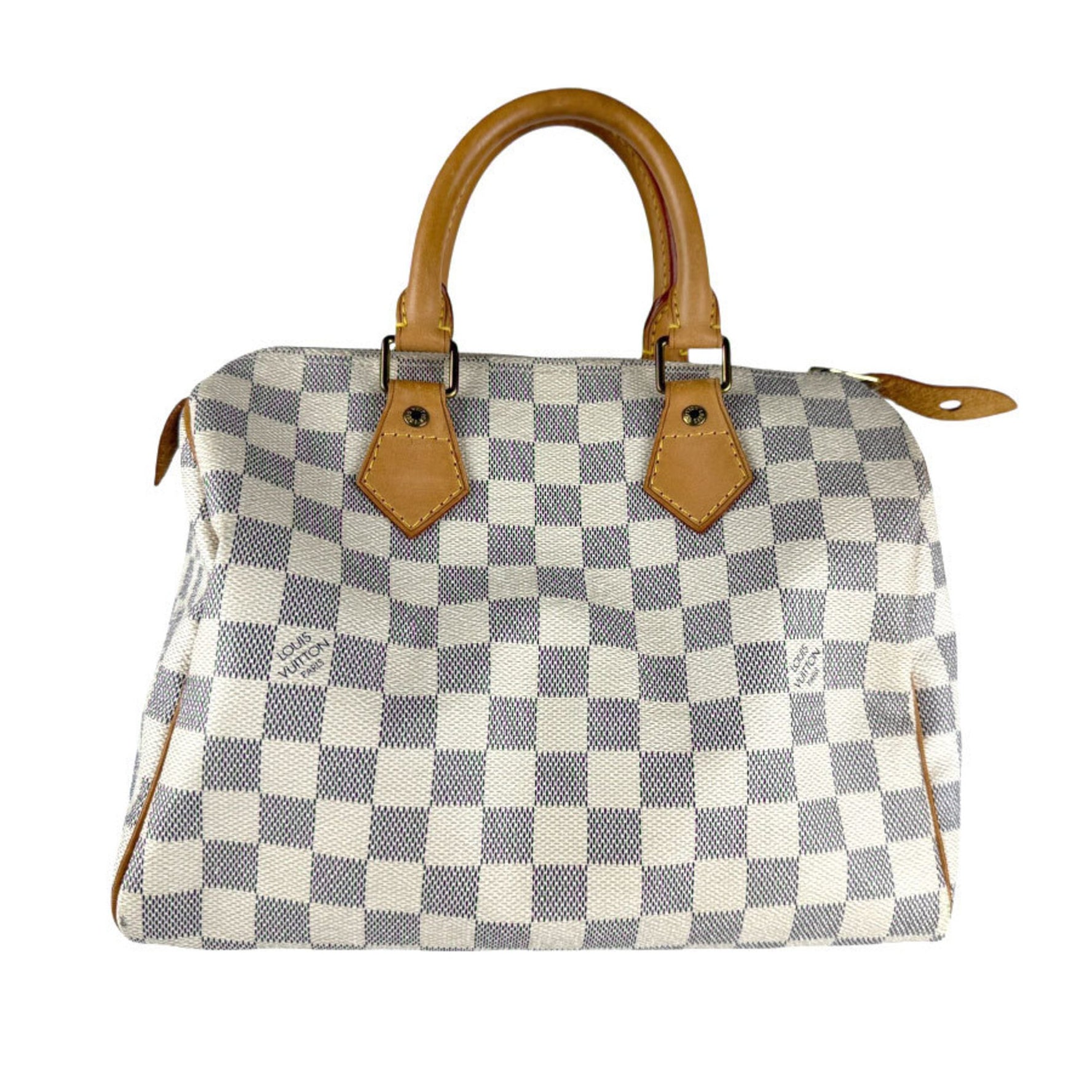 Louis Vuitton Damier Azur Speedy 25 Handbag in Ivory Canvas