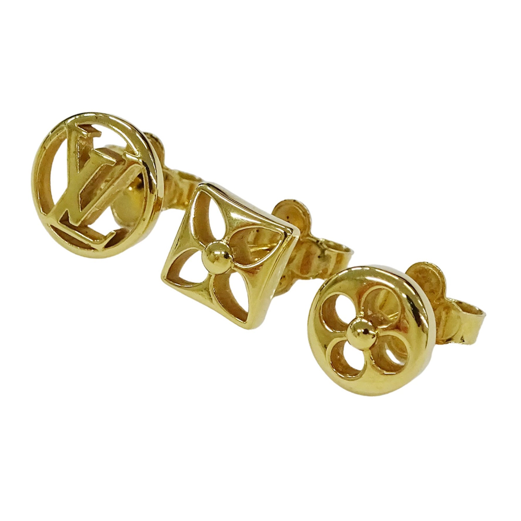 Louis Vuitton Metal Bouclée D'oreille Crazy in Rock Earrings (Set of 3)