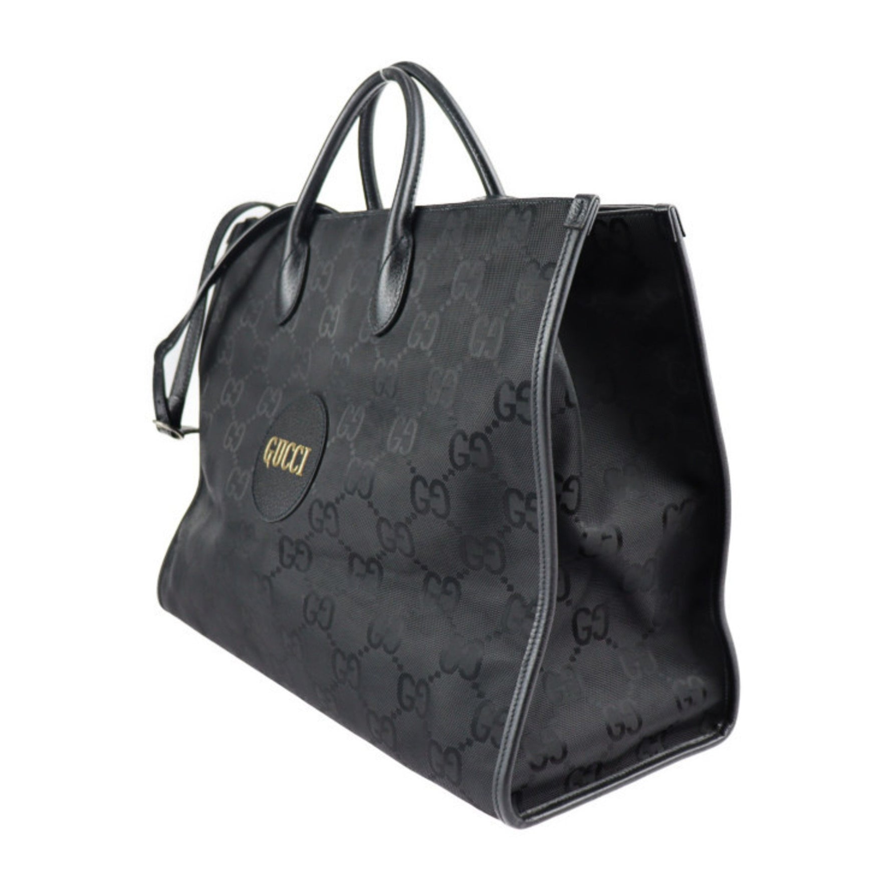 GUCCI Off The Grid Tote Bag GG Nylon x Leather Shoulder