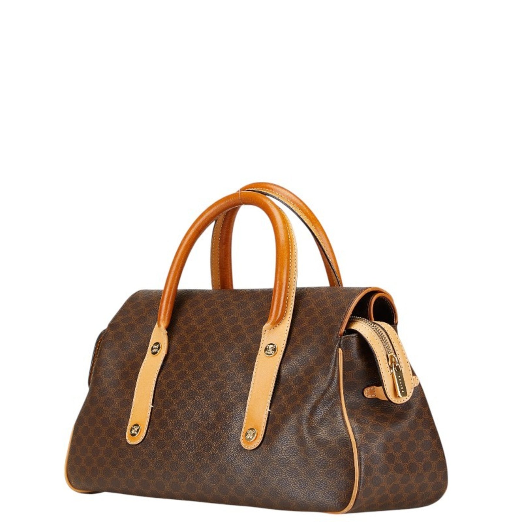 Celine Macadam Handbag PVC Leather