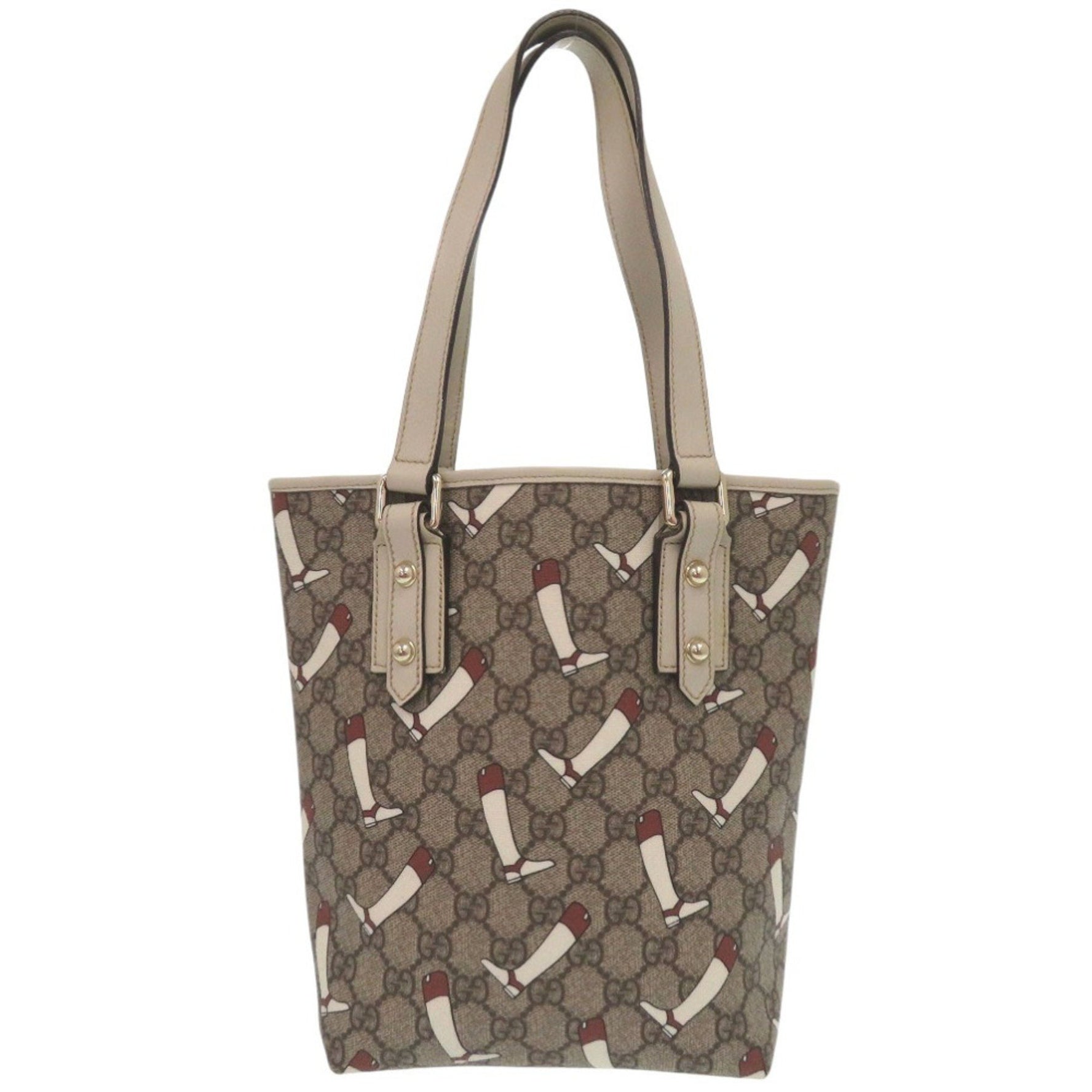 Gucci GG print tote bag in PVC with a boot and Supreme 0786