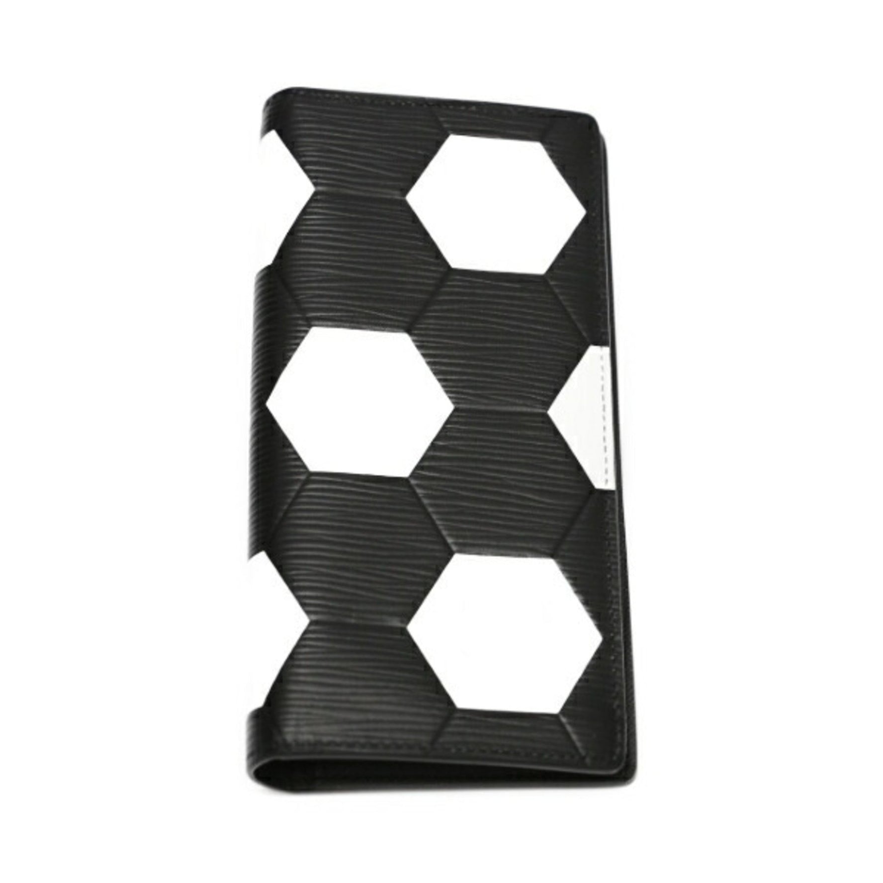Louis Vuitton Long Wallet Portefeuille Brazza Epi Russia 2018 FIFA Leather Noir LV