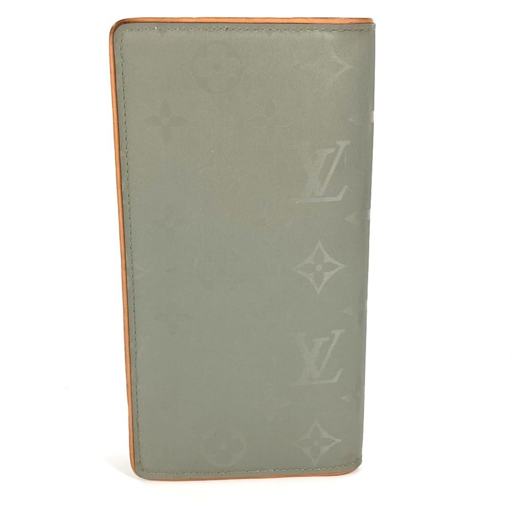 Louis Vuitton Monogram Titanium Portefeuille Brazza Long Wallet Bi-fold Men's