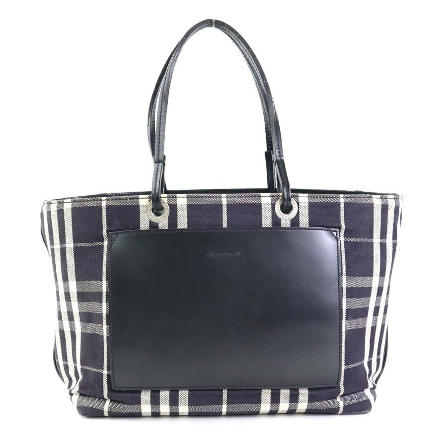Burberry Handbag Canvas Leather