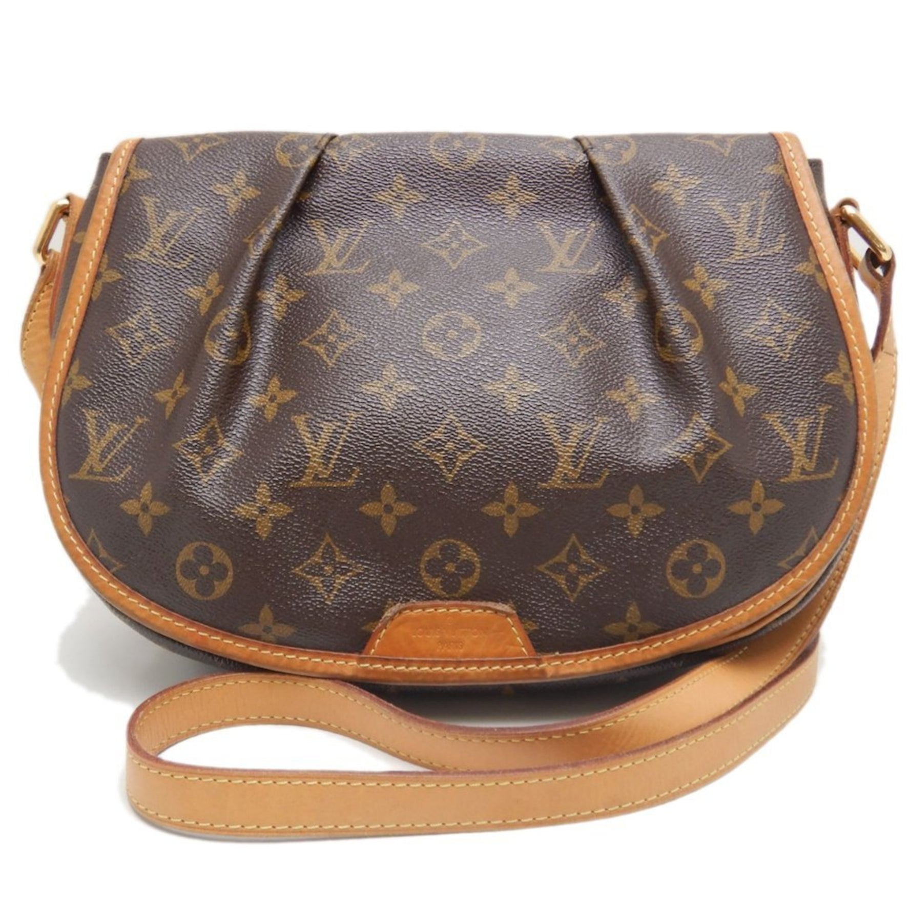 Louis Vuitton Monogram Menilmontant PM Shoulder Bag Brown