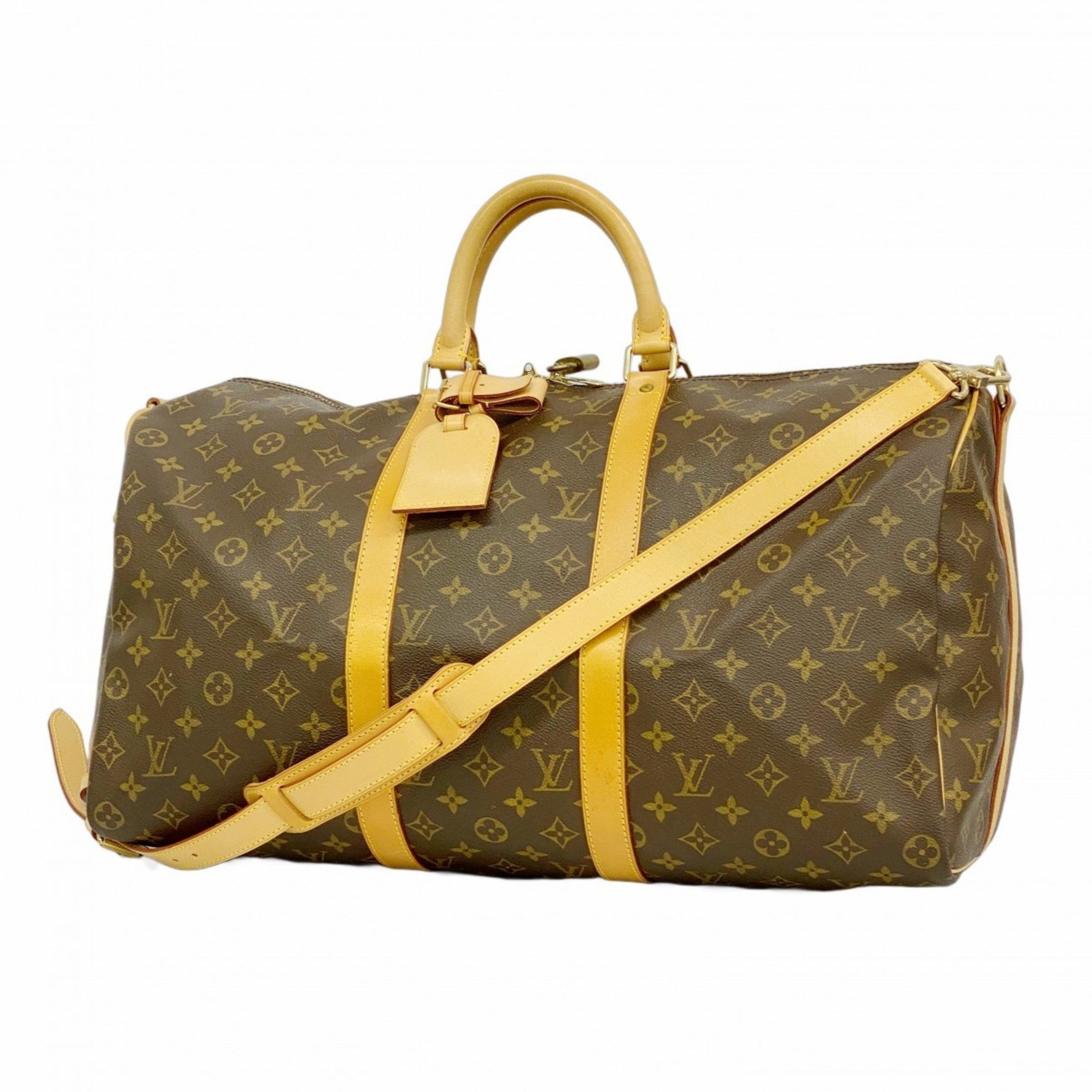 Louis Vuitton Monogram Keepall Bandouliere 50 Boston Bag Men's and