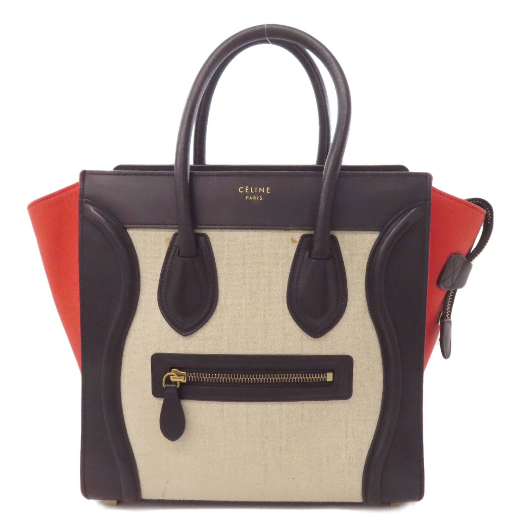 Celine Luggage Micro Handbag Leather