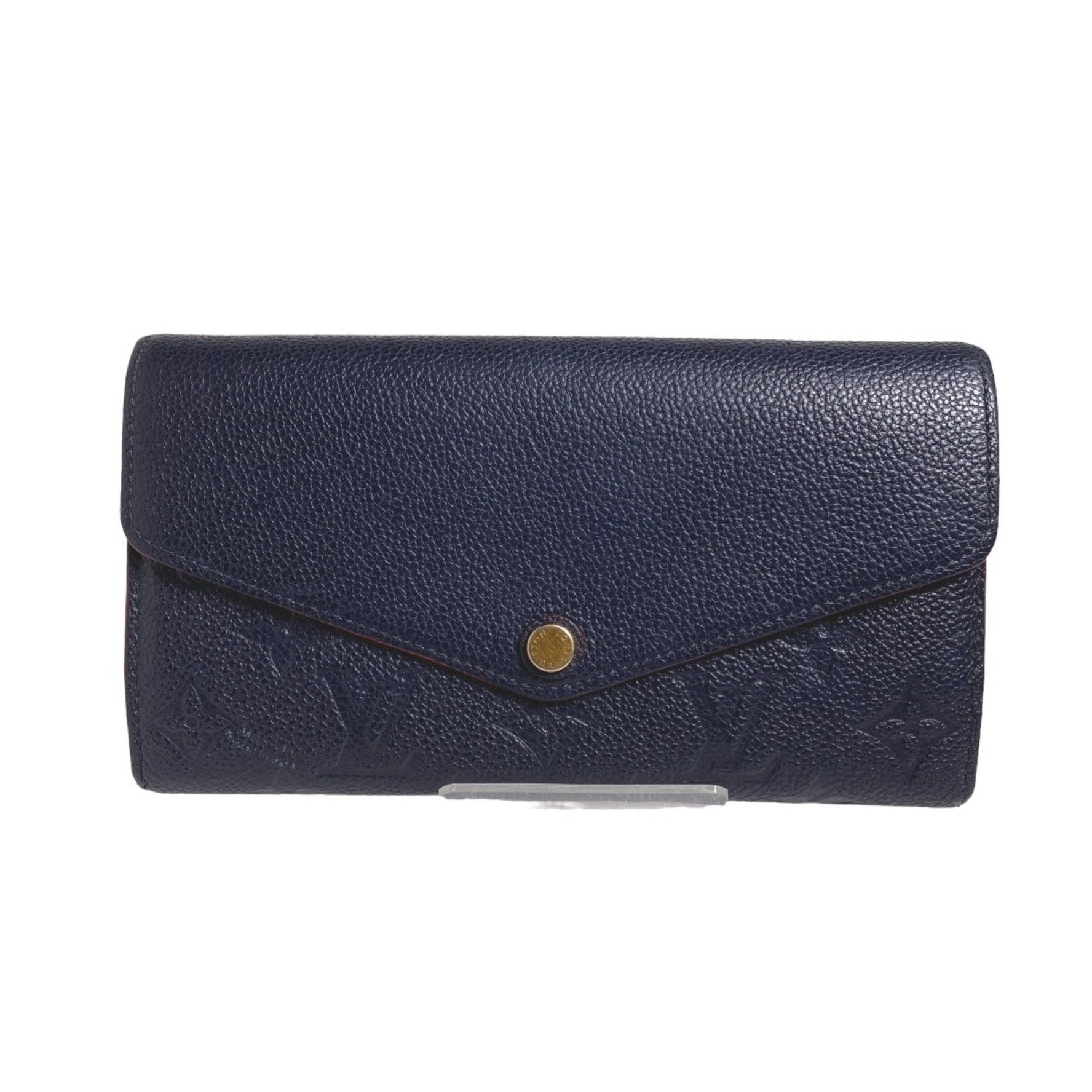 Louis Vuitton Portefeuille Sarah Empreinte Coin Purse with Card Case Marine Rouge Long Wallet