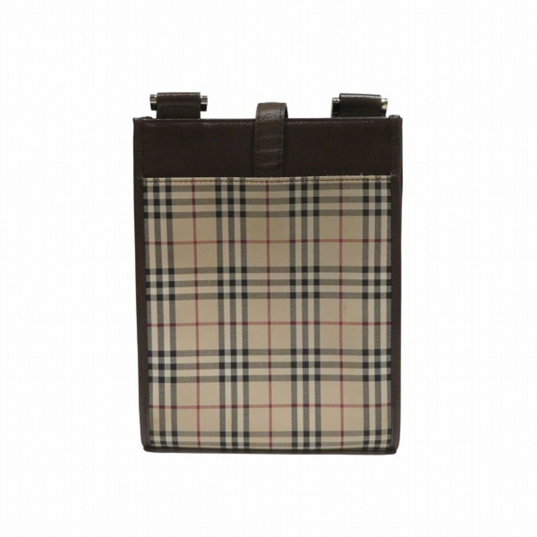 Burberry Nova Check Beige/Brown Canvas/Leather Shoulder Bag