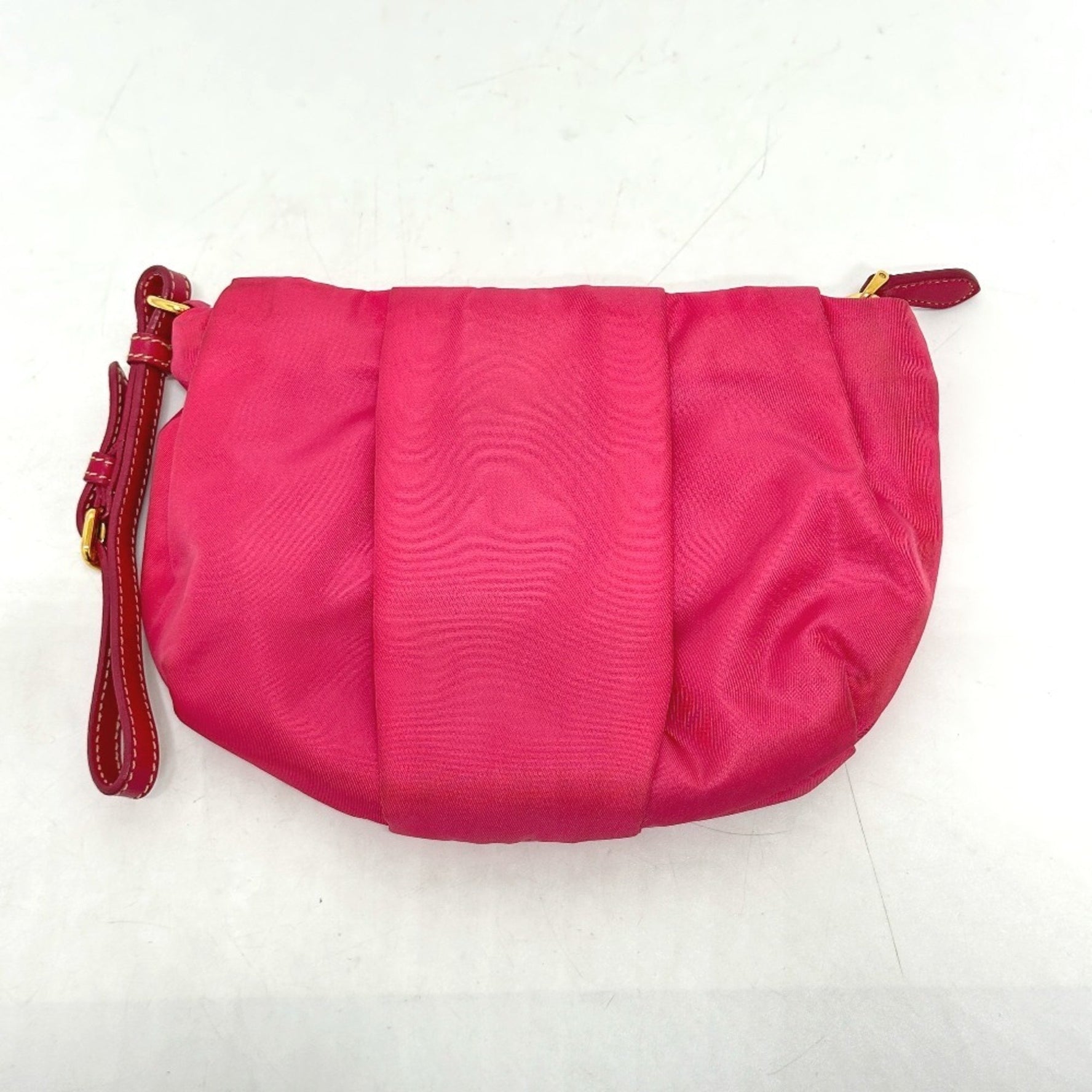PRADA Logo Ribbon Small Items with Strap Multi-Pouch Storage Pouch Accessory Cosmetic Nylon