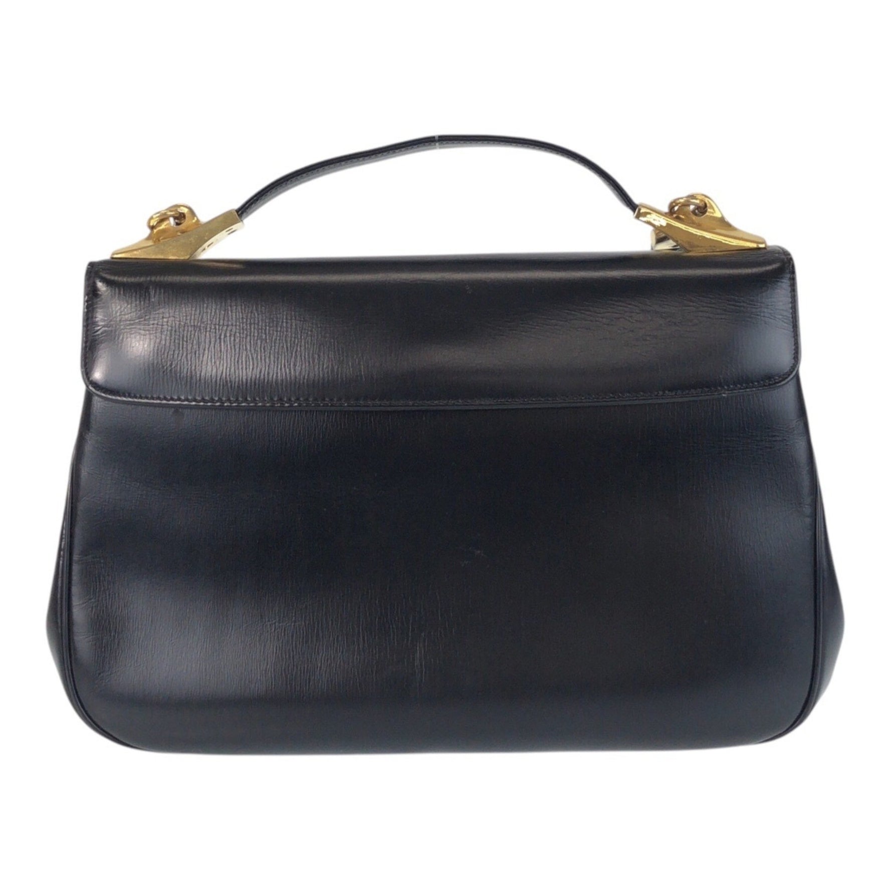 Christian Dior Vintage Trotter Gold Hardware Leather Shoulder Bag Handbag