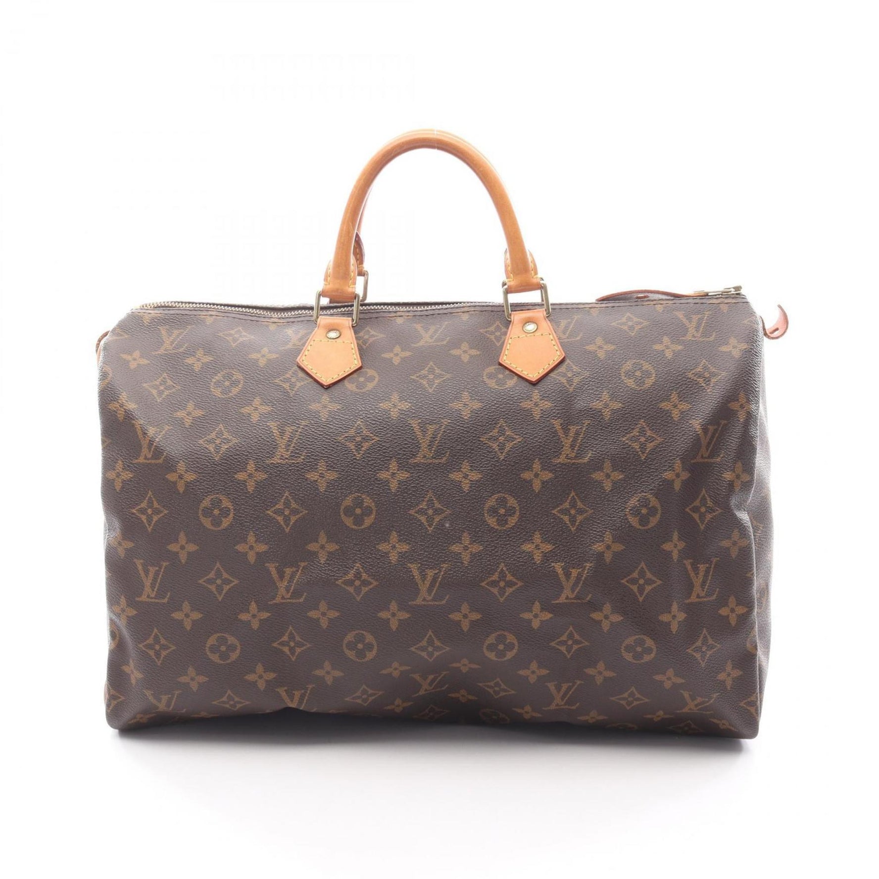 Louis Vuitton Speedy 40 Handbag, Coated Canvas and Leather, Monogram, Brown