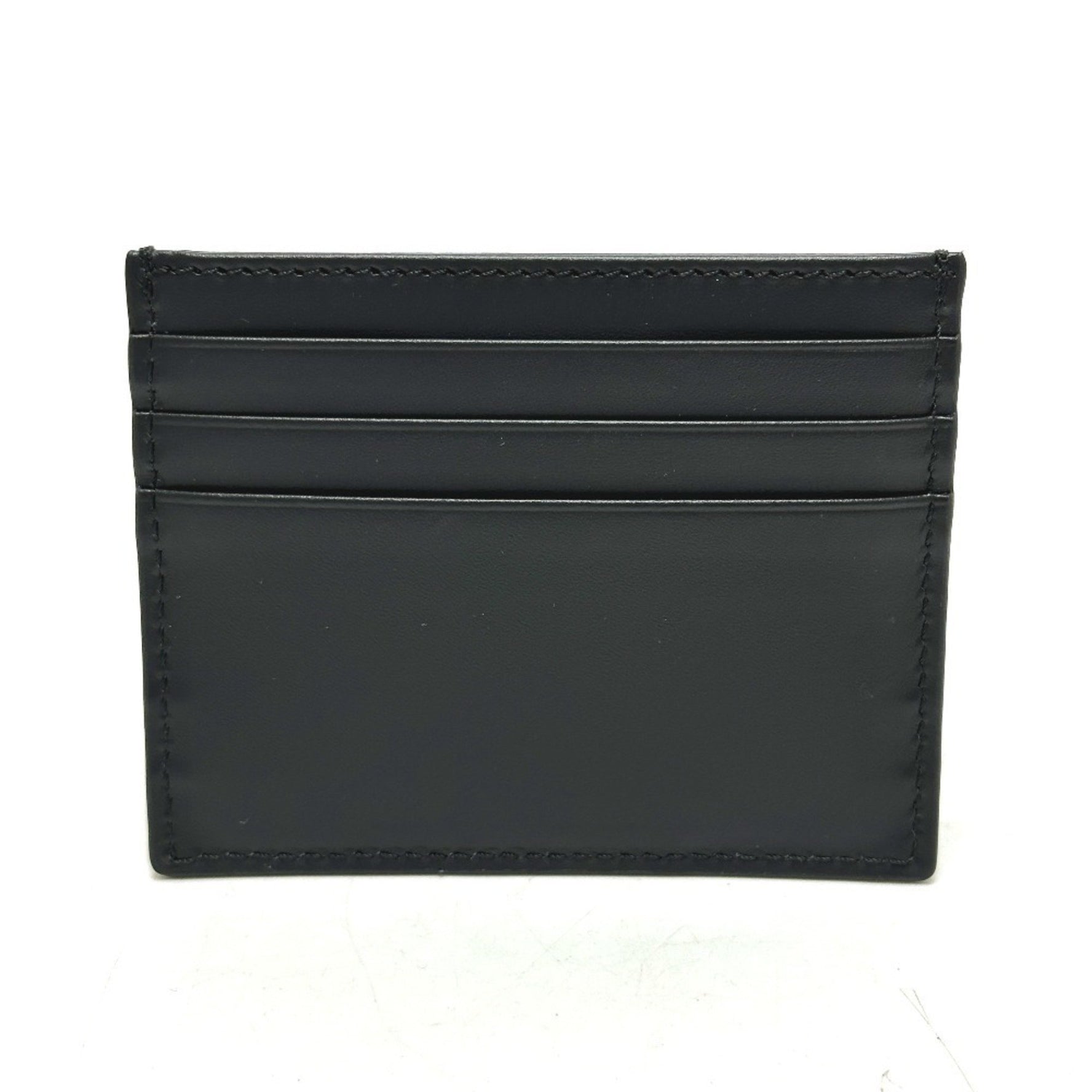 FENDI Business Card Holder Pass Case Holder/Card Leather Men's