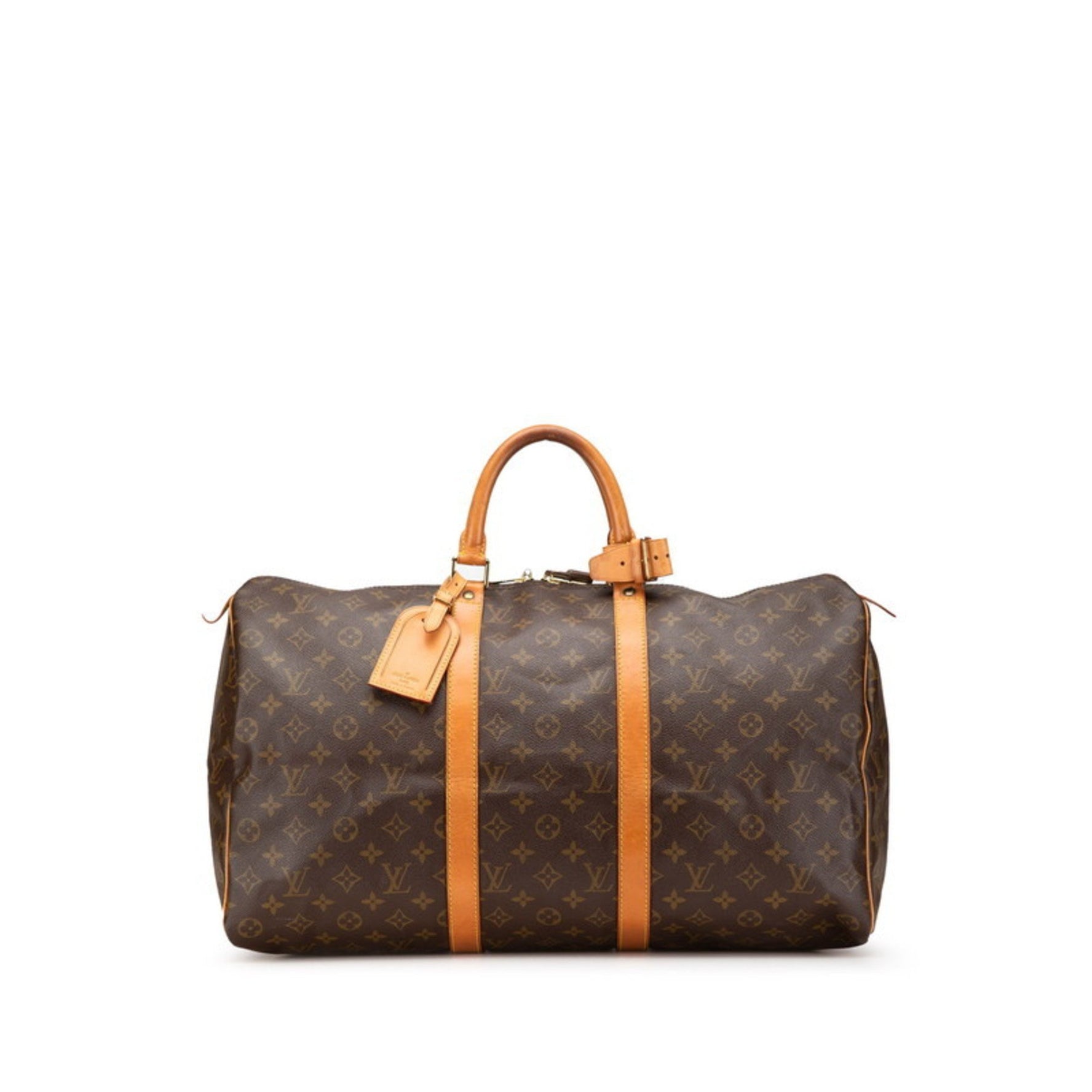 Louis Vuitton Monogram Keepall 50 Boston Bag/Travel Bag PVC Leather