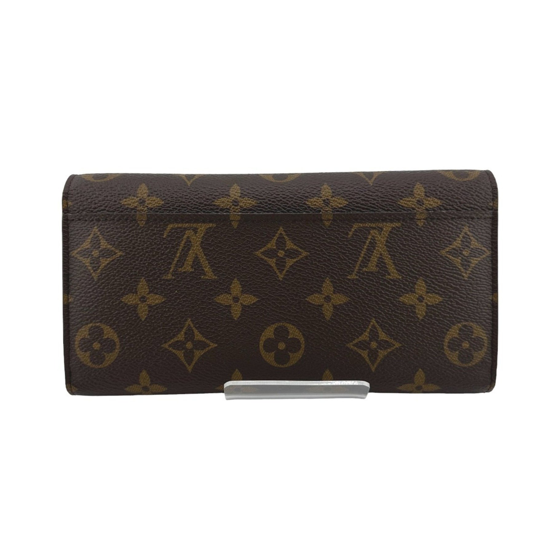 Louis Vuitton Long Wallet Monogram Portefeuille Sarah Canvas Brown LV