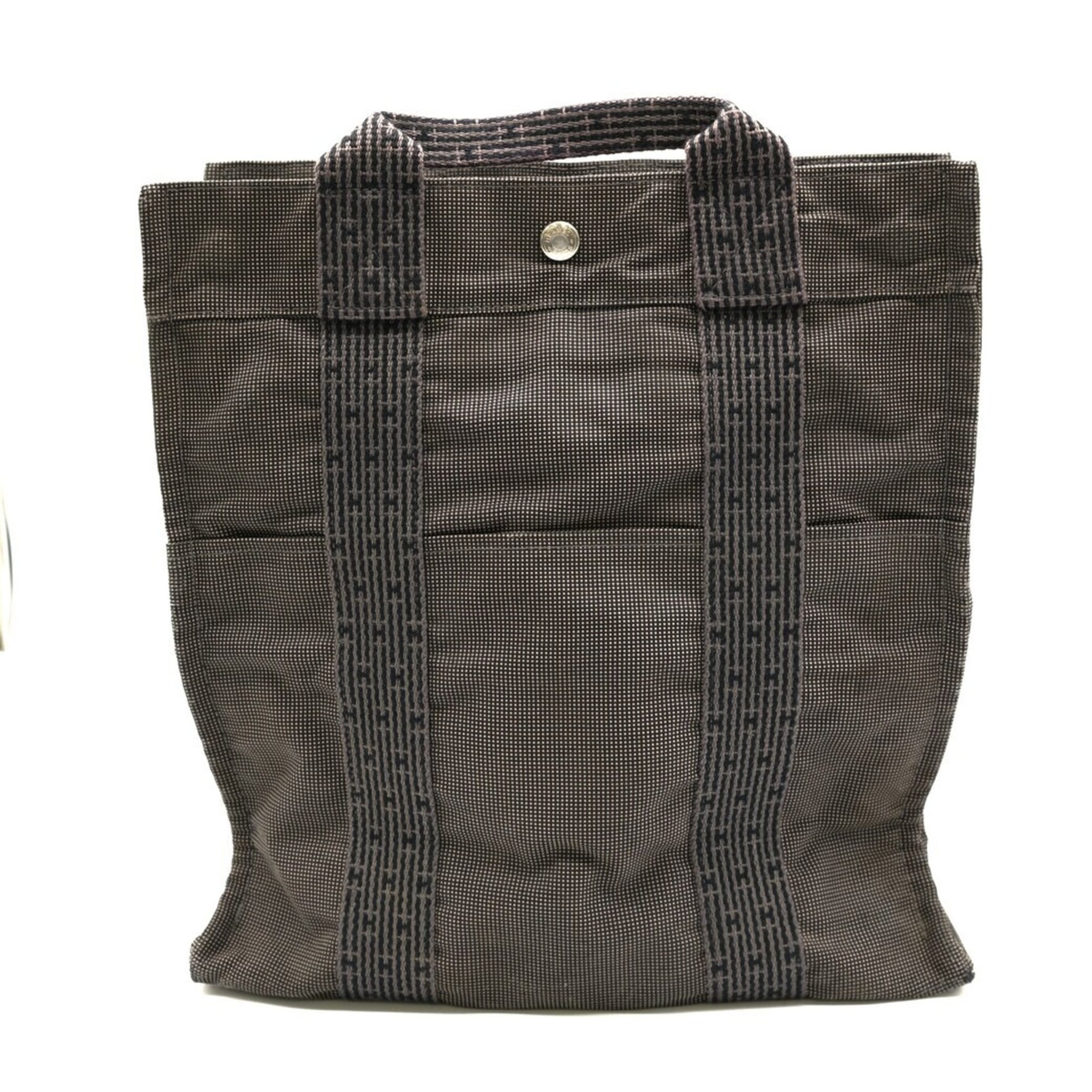 HERMES Backpack Air Line Ad MM Grey Nylon Canvas