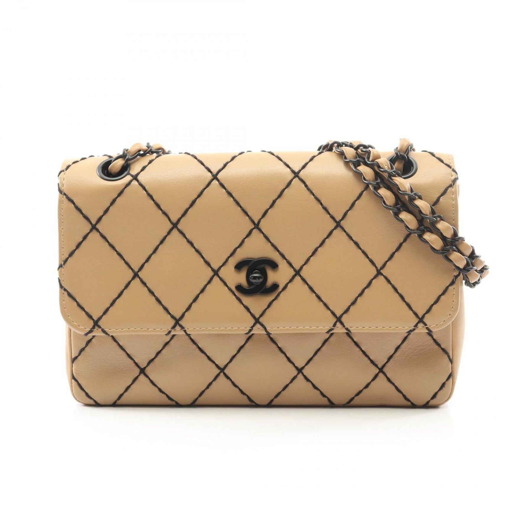 CHANEL Wild Stitch Shoulder Bag, Leather