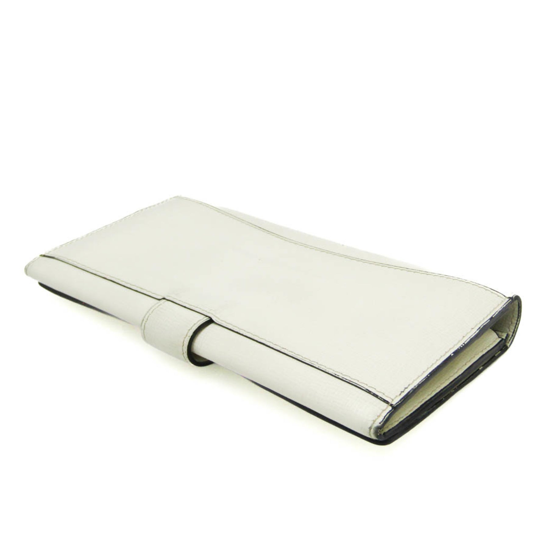Valextra Women's Leather Long Wallet (bi-fold) Cream