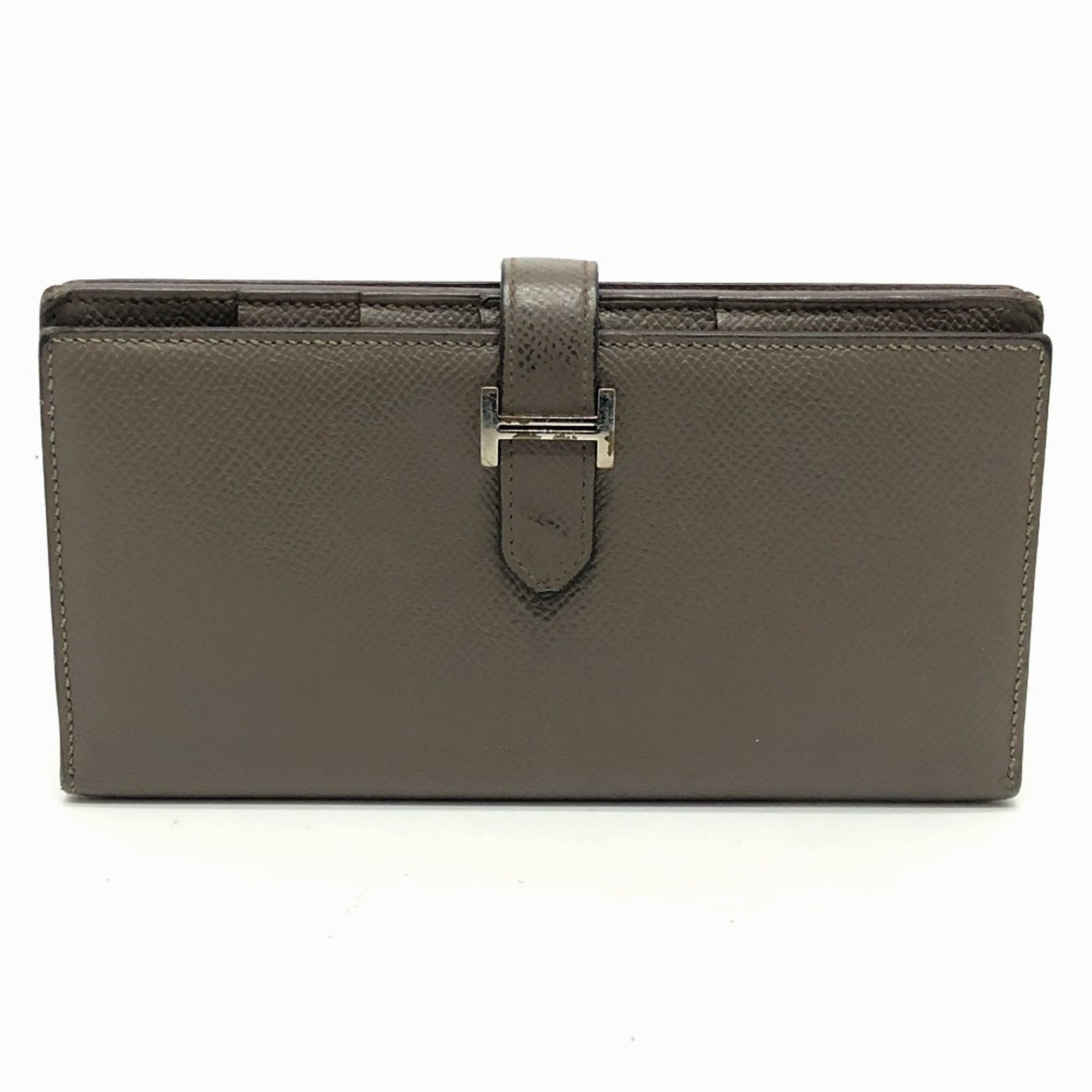 Hermes HHardware Two fold Long Wallet Etain Based