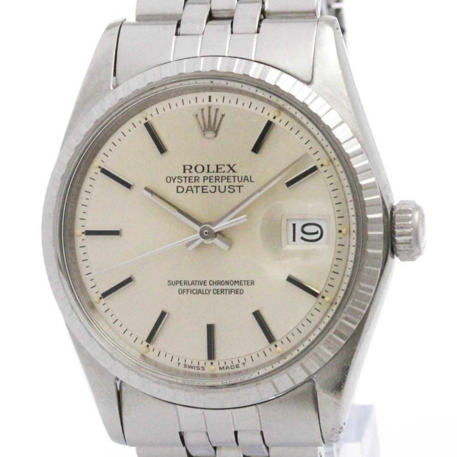 ROLEX Datejust 1603 Stainless Steel Automatic Watch Vintage