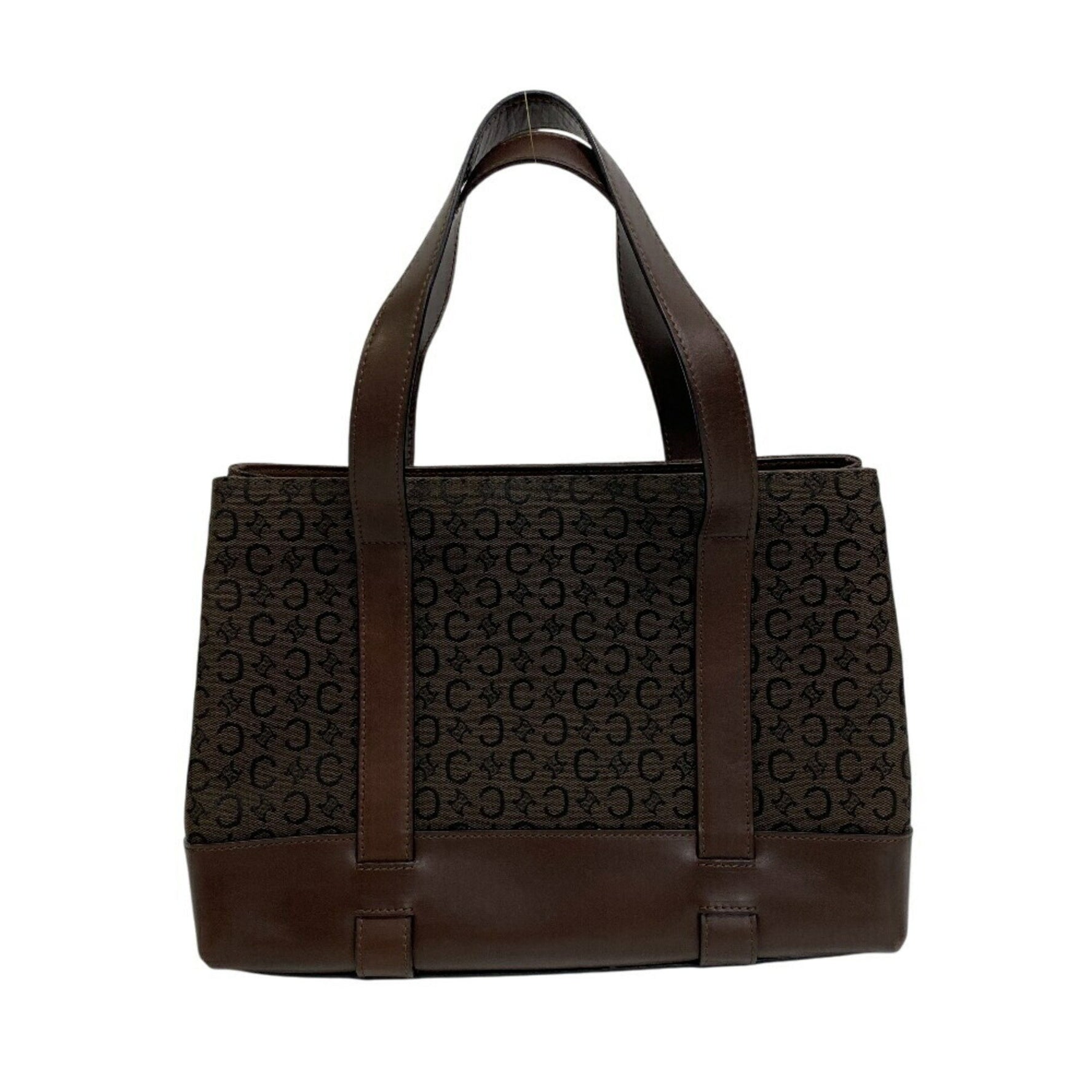 CELINE Sulky Maroon Tote Bag, Canvas Handbag