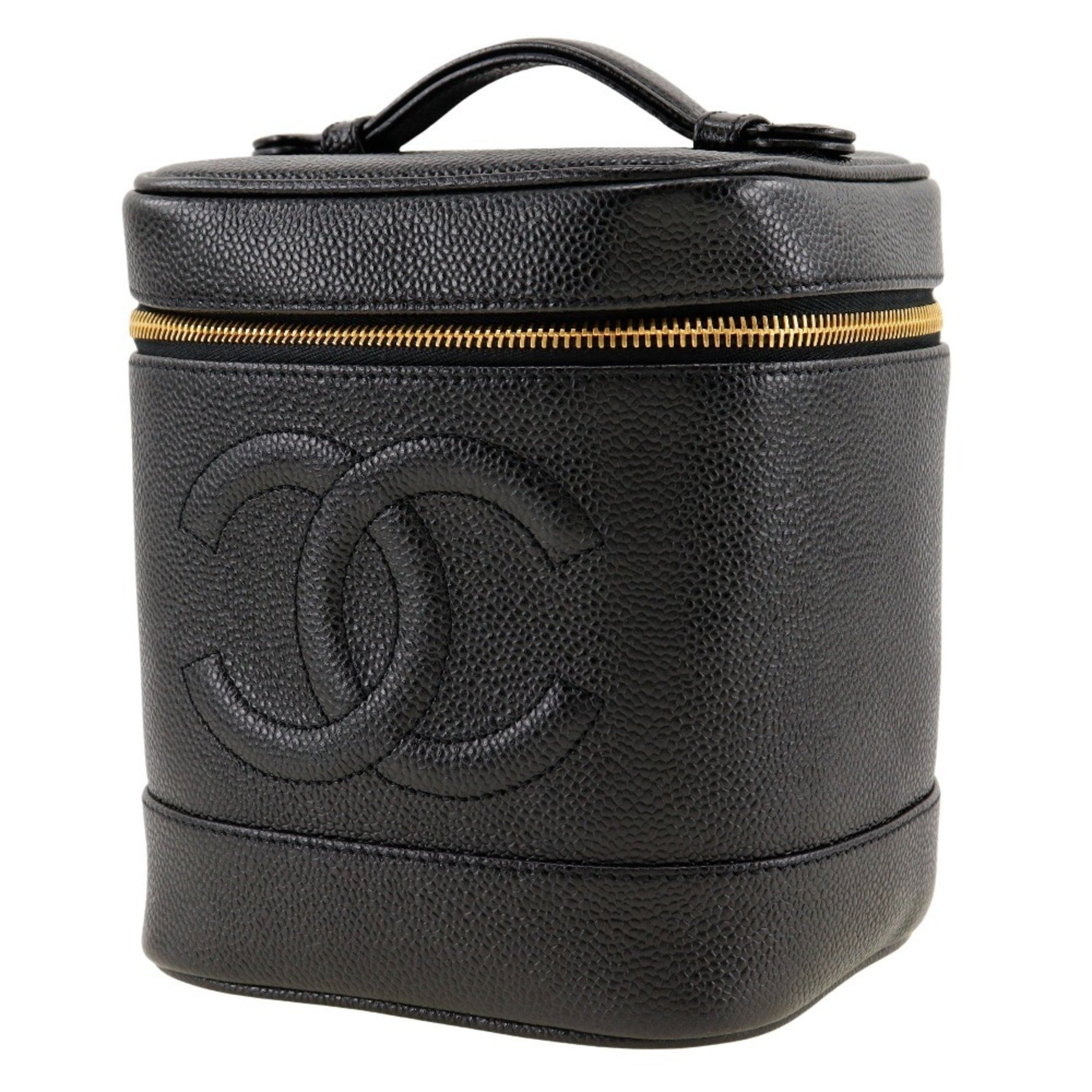 CHANEL Vanity Handbag Caviar Skin