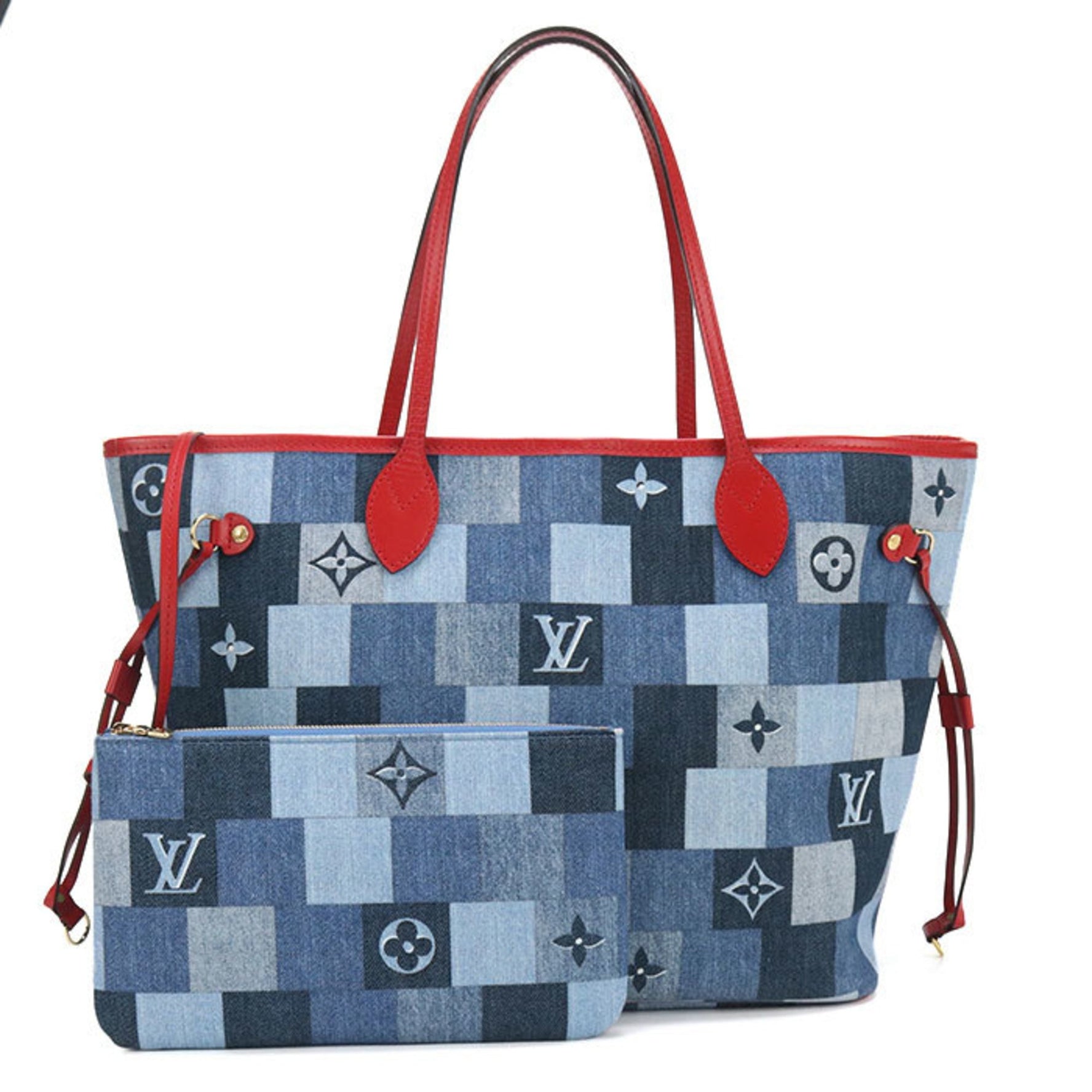 LOUIS VUITTON Louis Vuitton Tote Bag Neverfull MM Monogram Denim