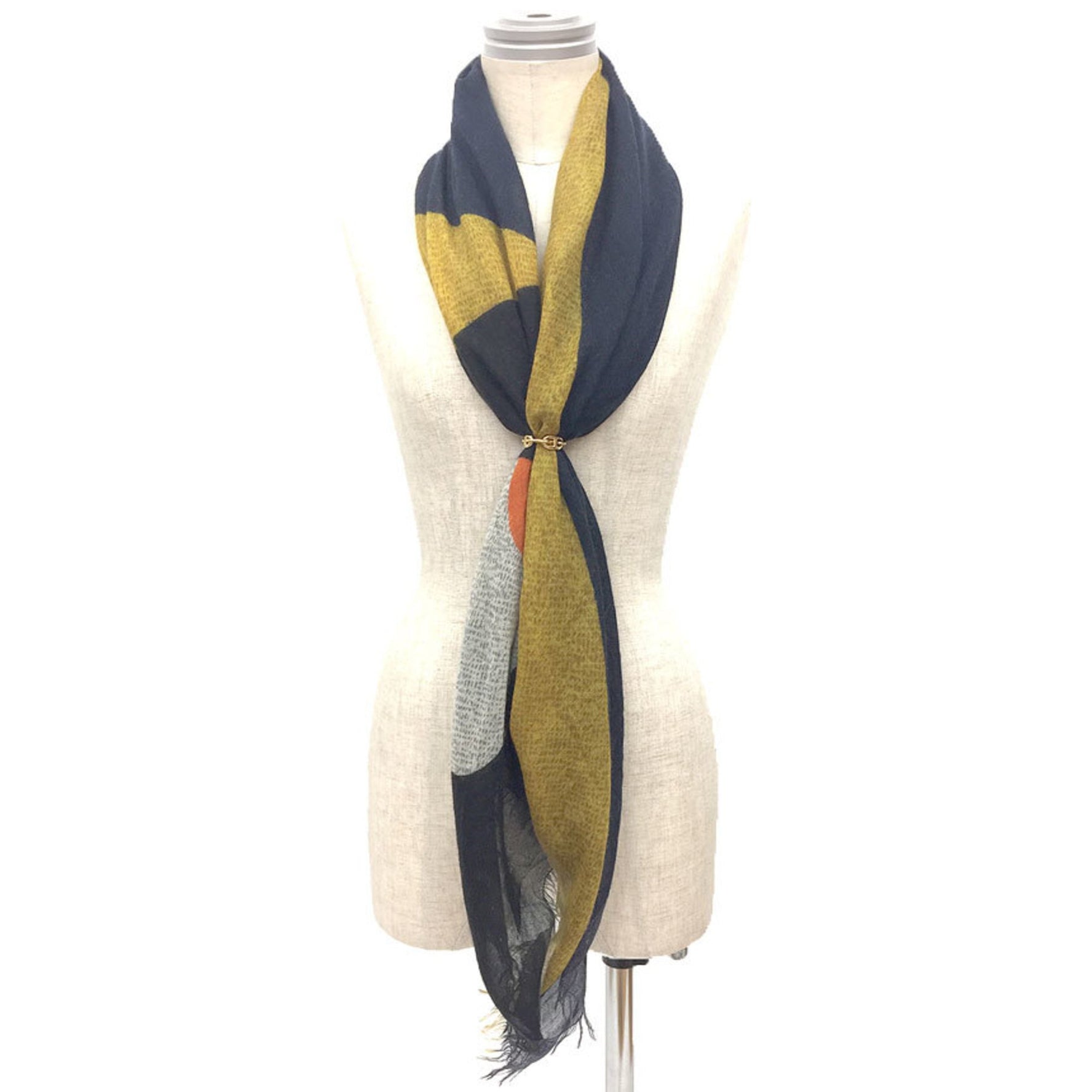 FENDI scarf shawl Bugs Monster cashmere silk men women unisex