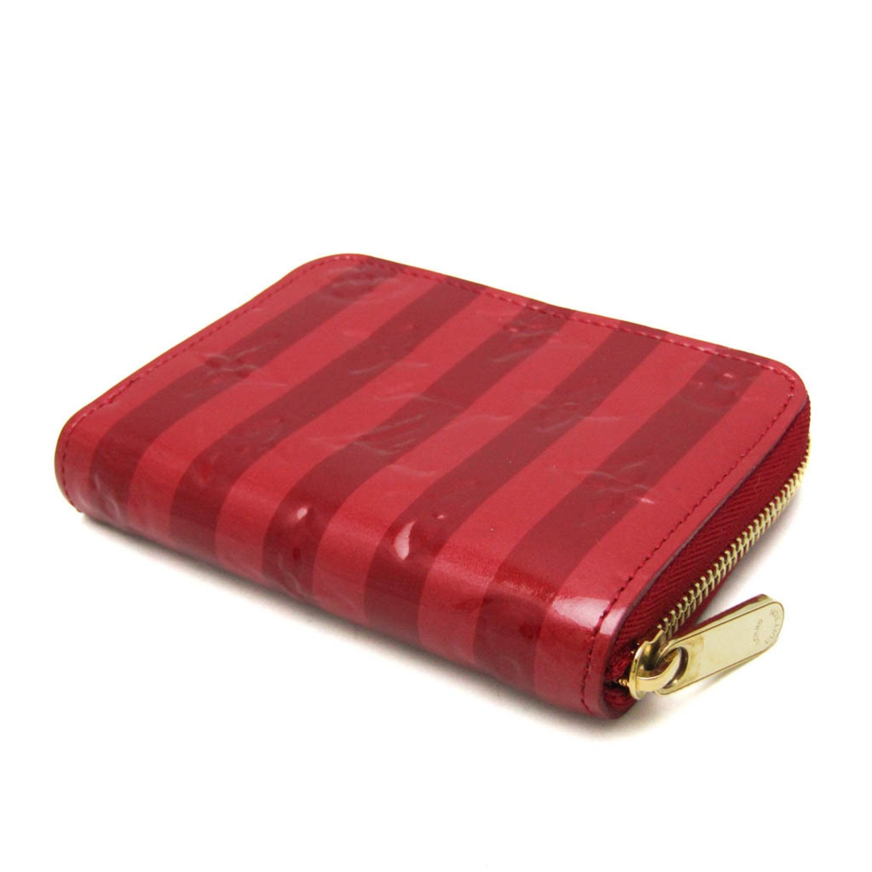 Louis Vuitton Monogram Vernis Zipper Coin Purse Rayure Monogram Vernis Coin Purse/coin Case Pomme D'amour