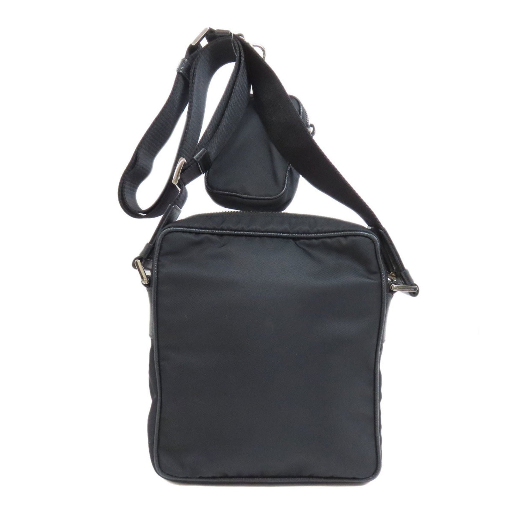 Prada shoulder bag with metal fittings, nylon material