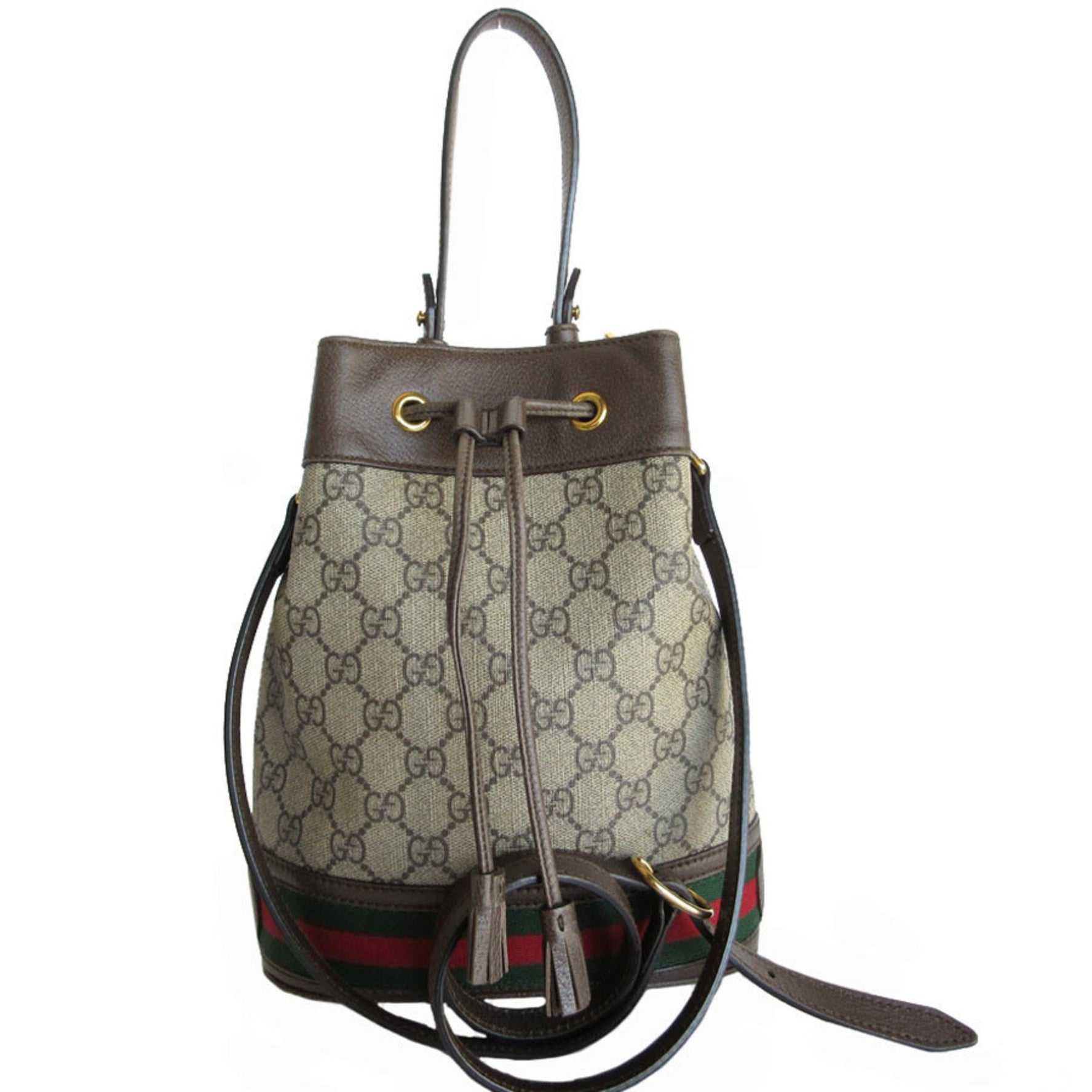 GUCCI Handbag Shoulder Bag GG Supreme Leather