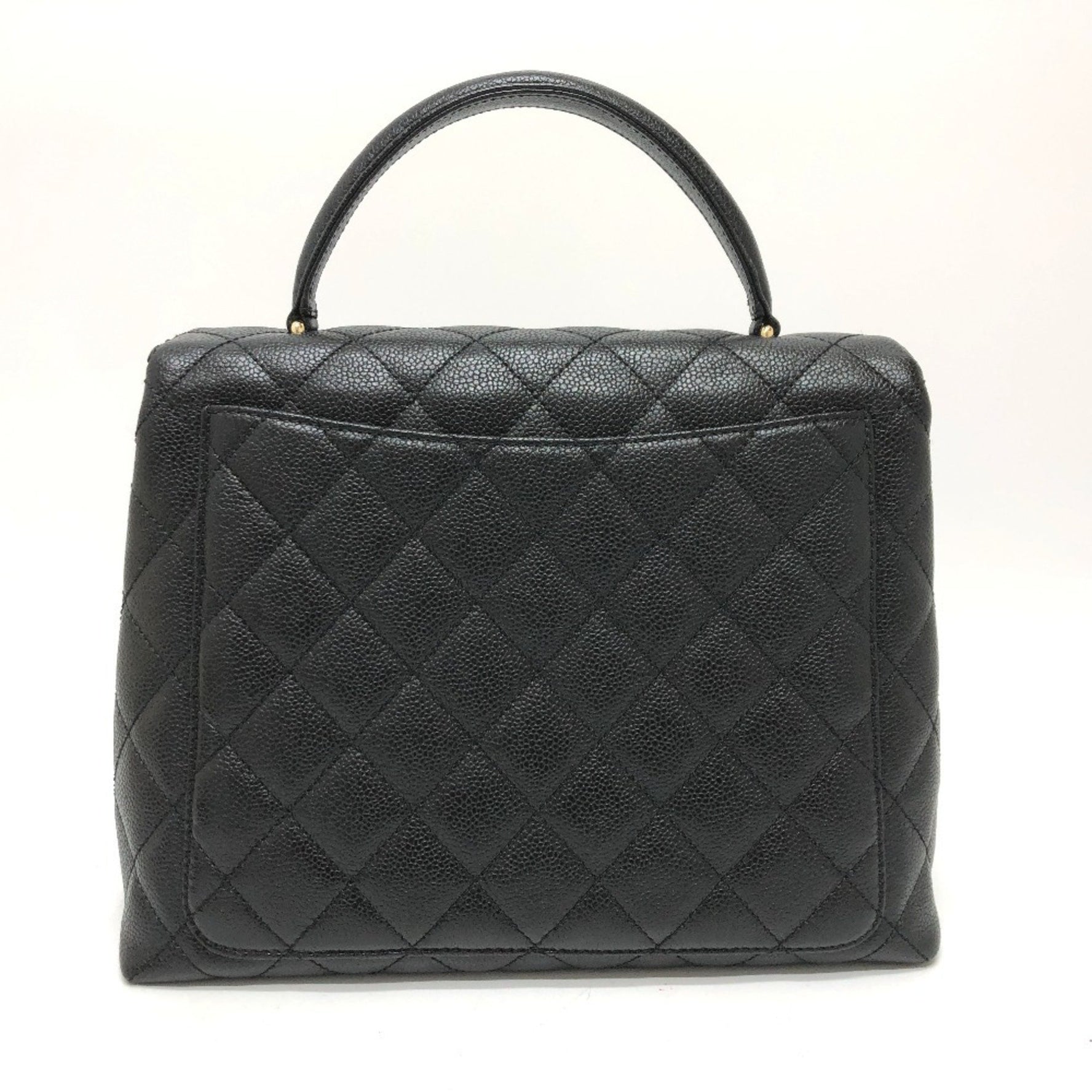 CHANEL Coco Mark Matelasse Handbag in Caviar Leather