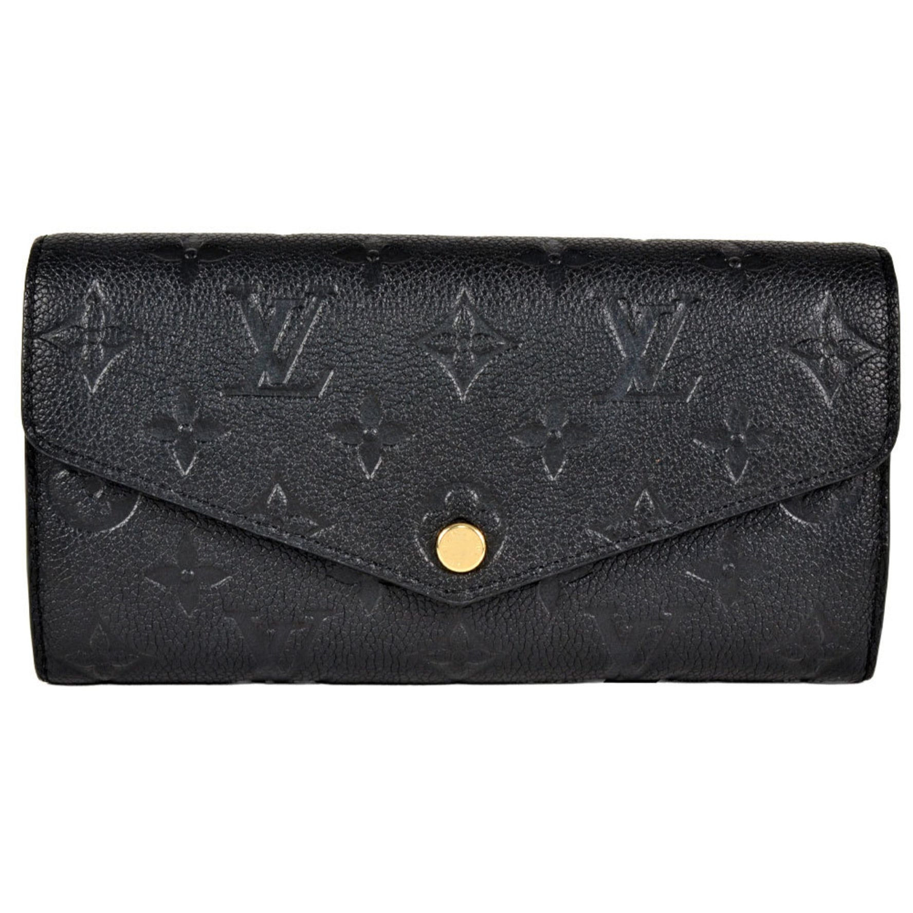 Louis Vuitton Portefeuille Sarah Long Wallet Monogram Empreinte Noir RFID