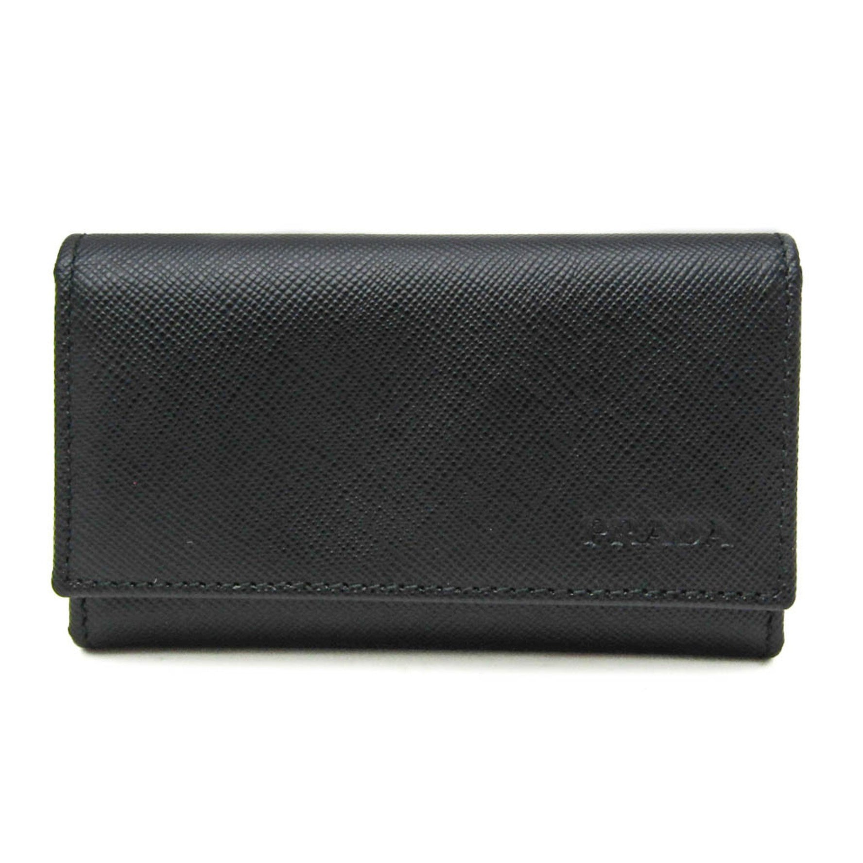 Prada Saffiano Men,Women Leather Key Case