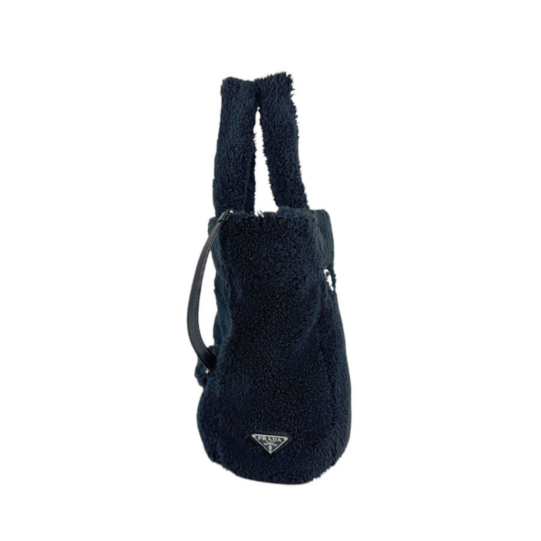 Prada Terry Mini Tote Pile Handbag Shoulder Bag