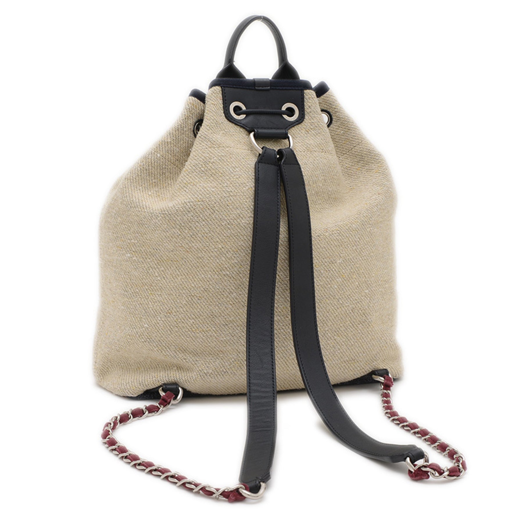 Chanel Deauville Backpack Hemp Leather
